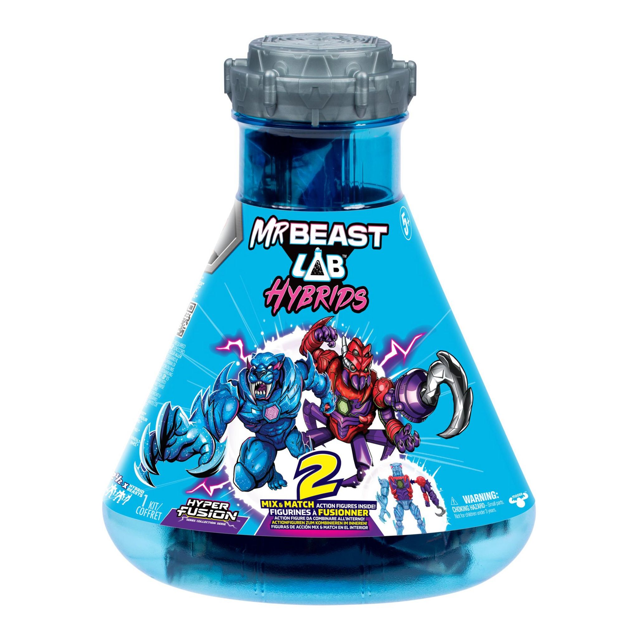 Voir la diapositive 1 : MOOSE Pack de 2 figurines hybrides Mrbeast Mix & Match