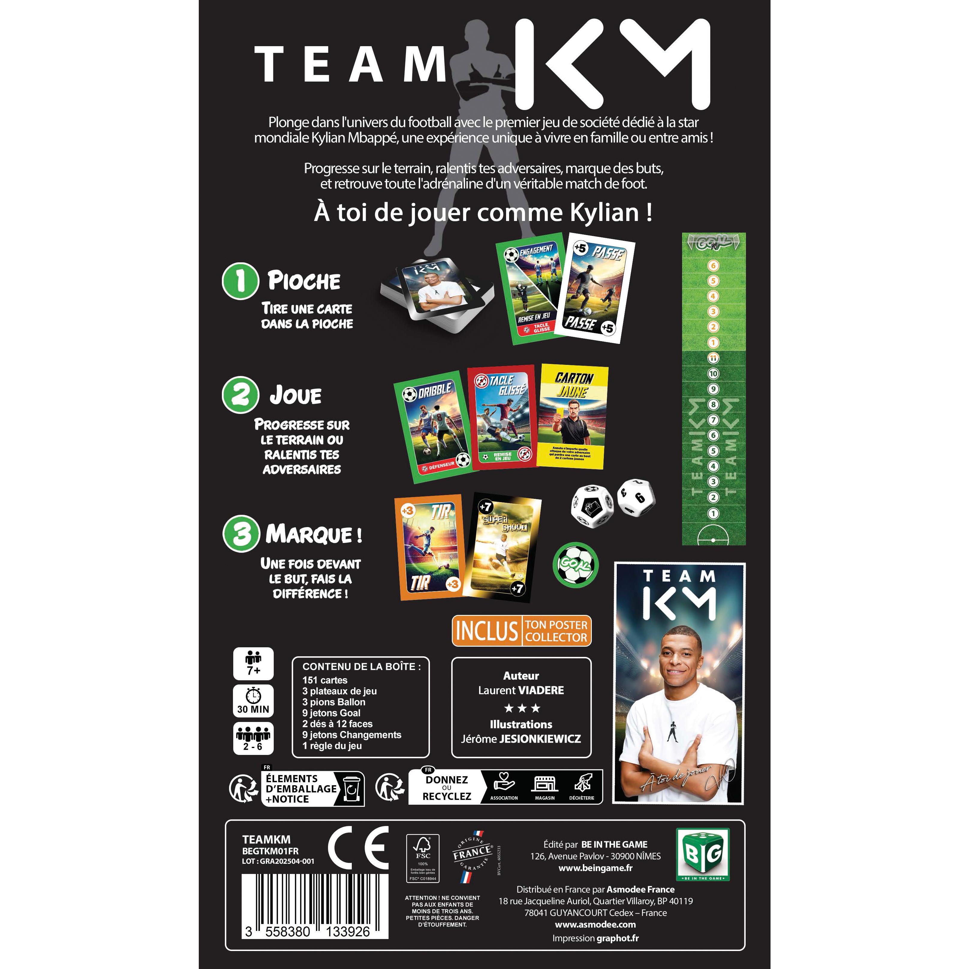 Voir la diapositive 3 : ASMODEE Jeu Team Killian Mbappé