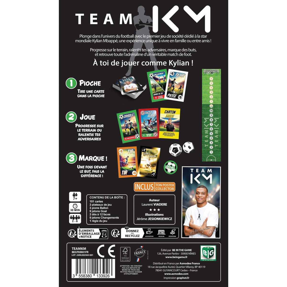 ASMODEE Jeu Team Killian Mbappé