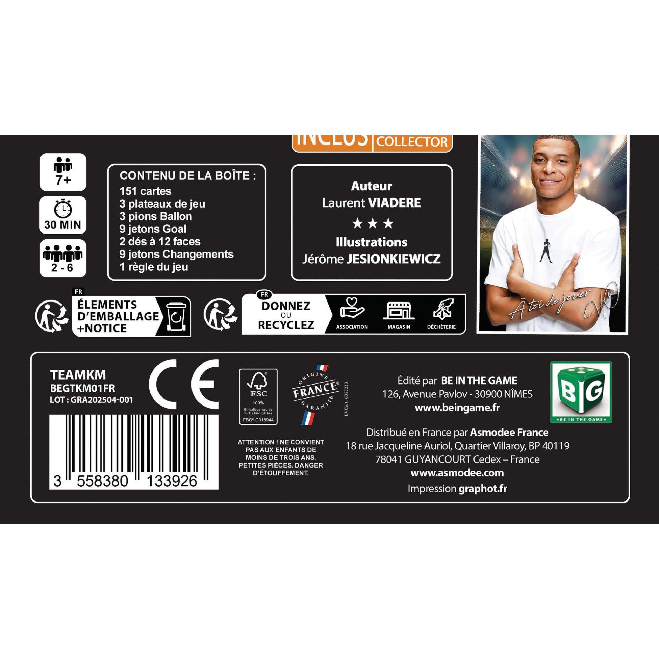 Voir la diapositive 4 : ASMODEE Jeu Team Killian Mbappé