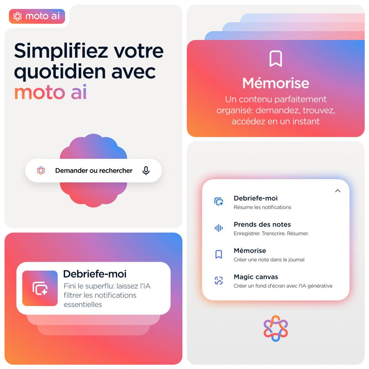 MOTOROLA Edge 60 Fusion 8GO 256Go - Gris