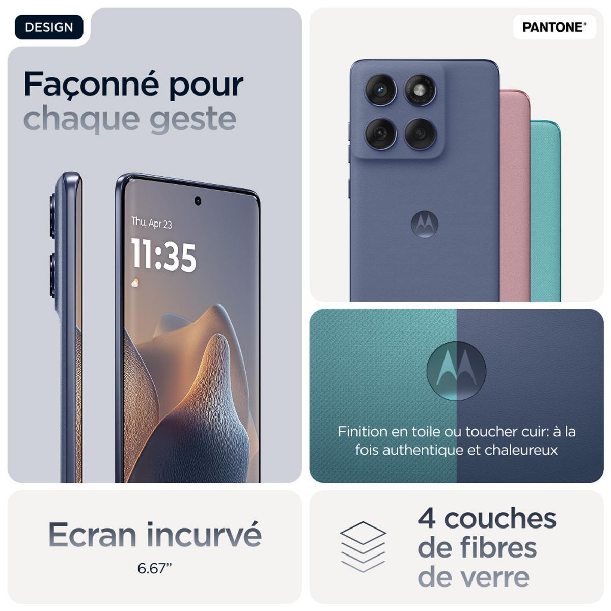 MOTOROLA Edge 60 Fusion 8GO 256Go - Gris