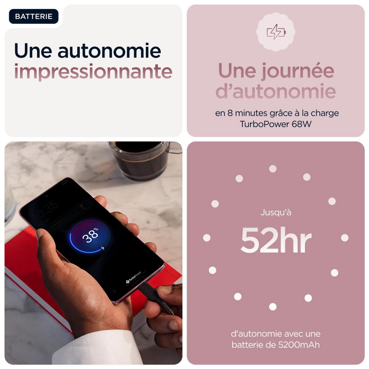 MOTOROLA Edge 60 Fusion 8GO 256Go - Rose