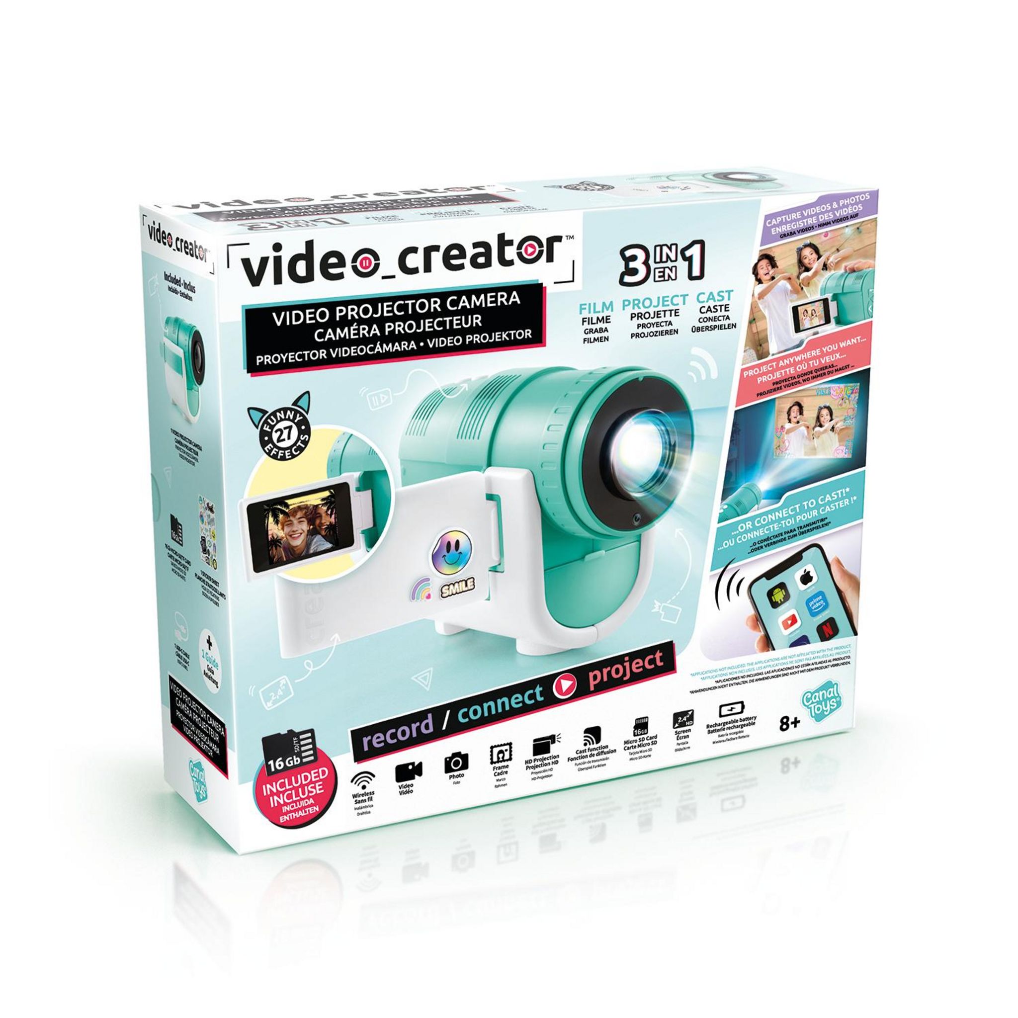 Voir la diapositive 2 : CANAL TOYS Camera Projecteur Vidéo Creator 3 en 1