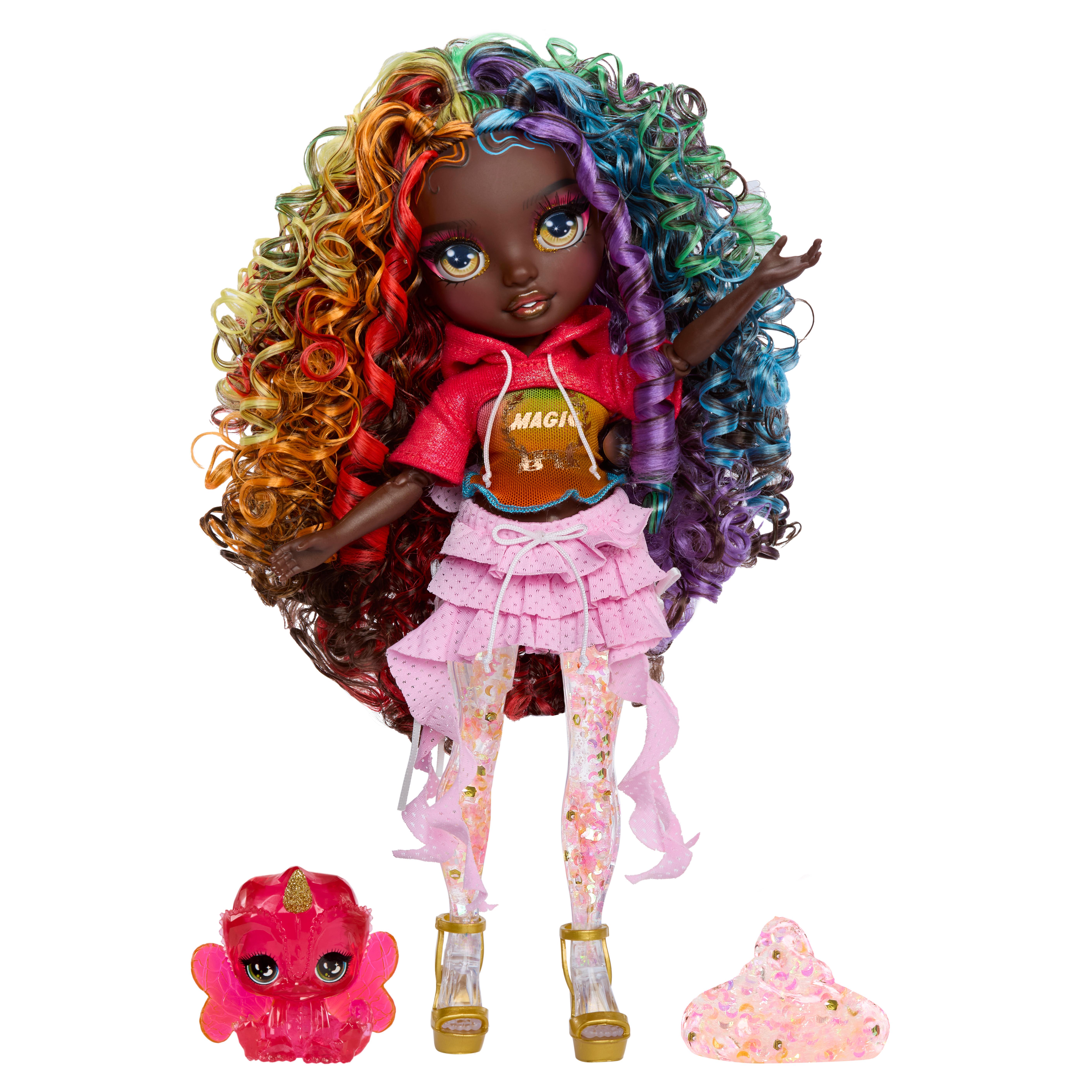 Voir la diapositive 2 : MGA Poupée Rainbow High Shimmers Iris 27cm avec Slime