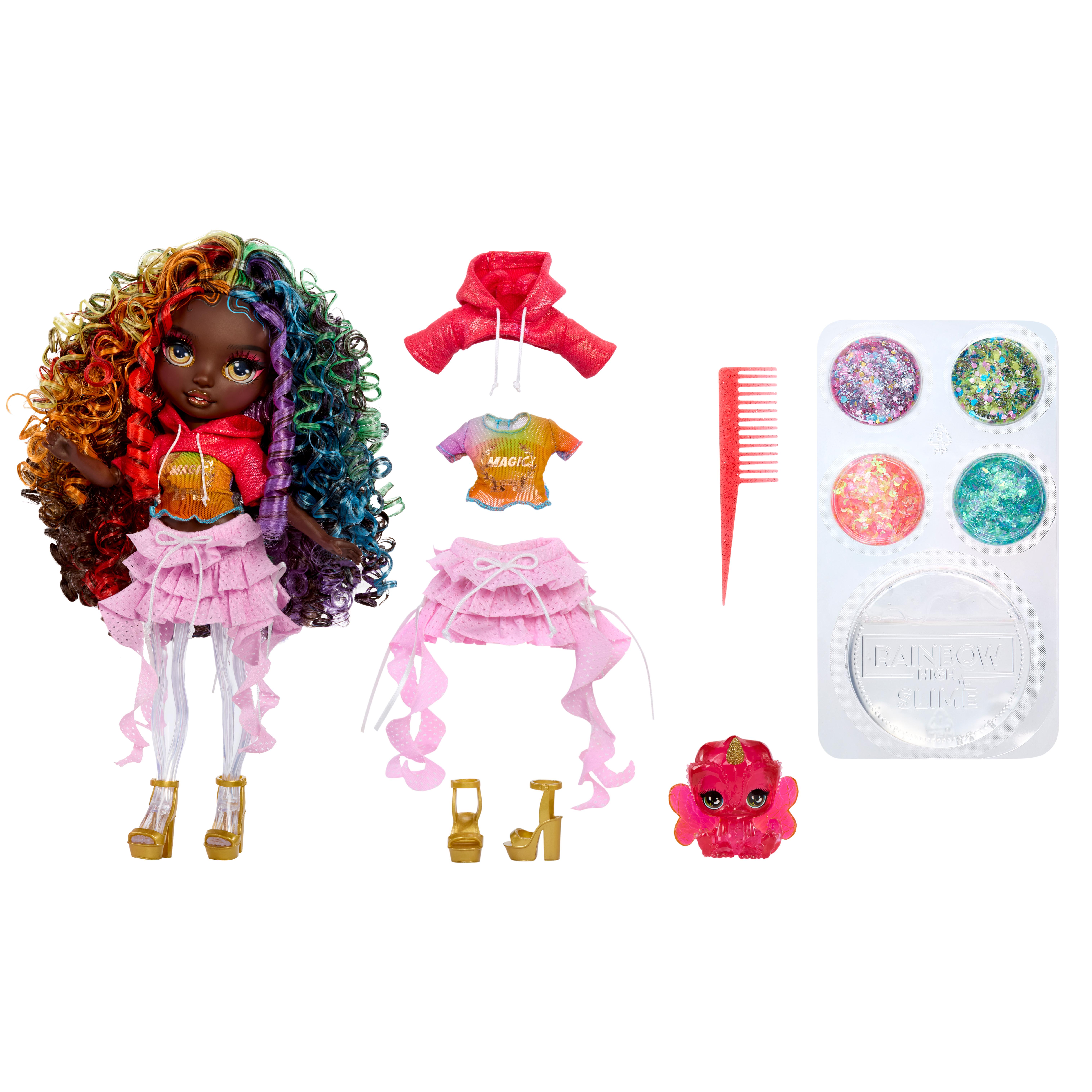 Voir la diapositive 4 : MGA Poupée Rainbow High Shimmers Iris 27cm avec Slime