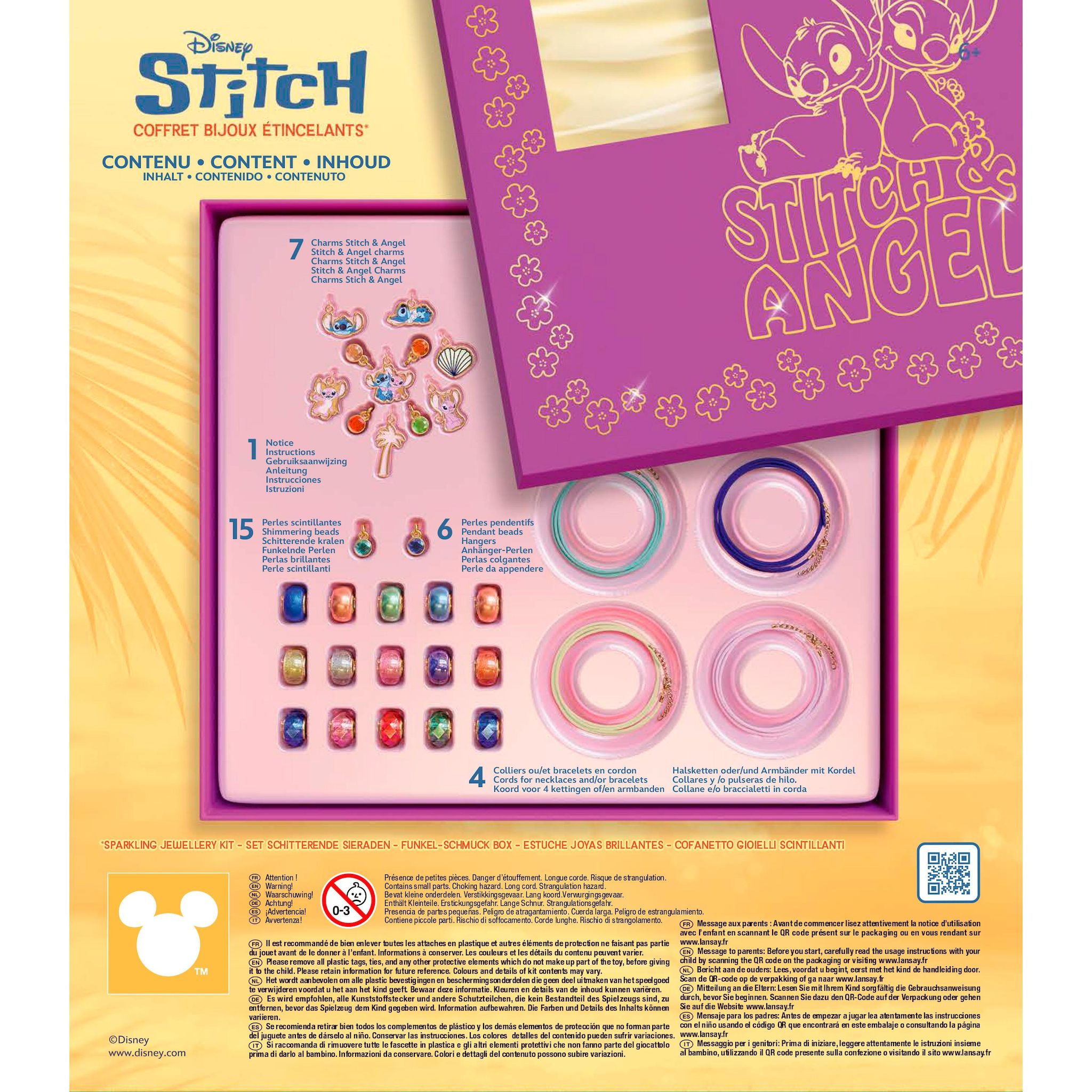 Voir la diapositive 6 : LANSAY Coffret Bijoux étincelants Stitch