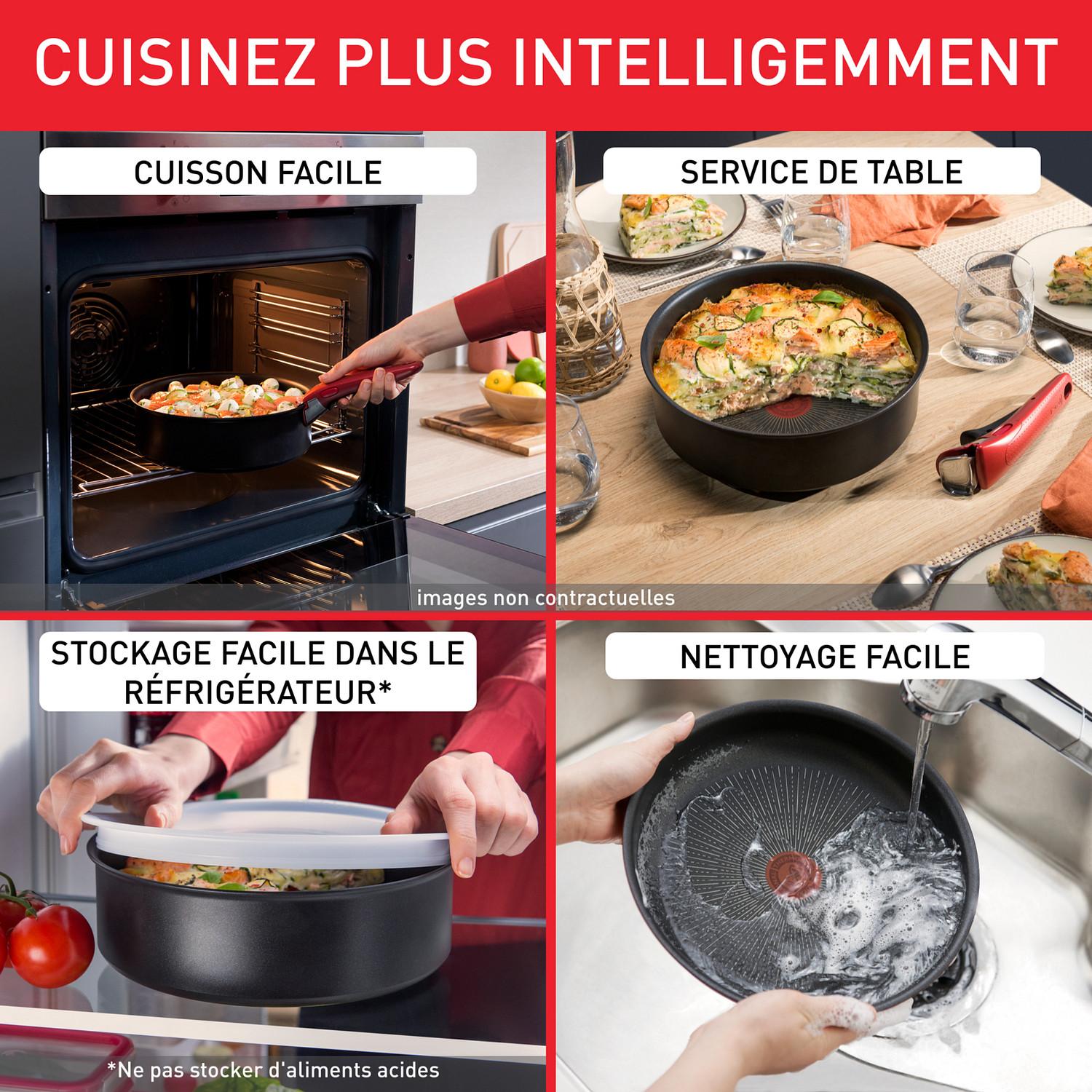 Voir la diapositive 3 : Set 7 pièces Ingenio Simply Cook tous feux dont induction