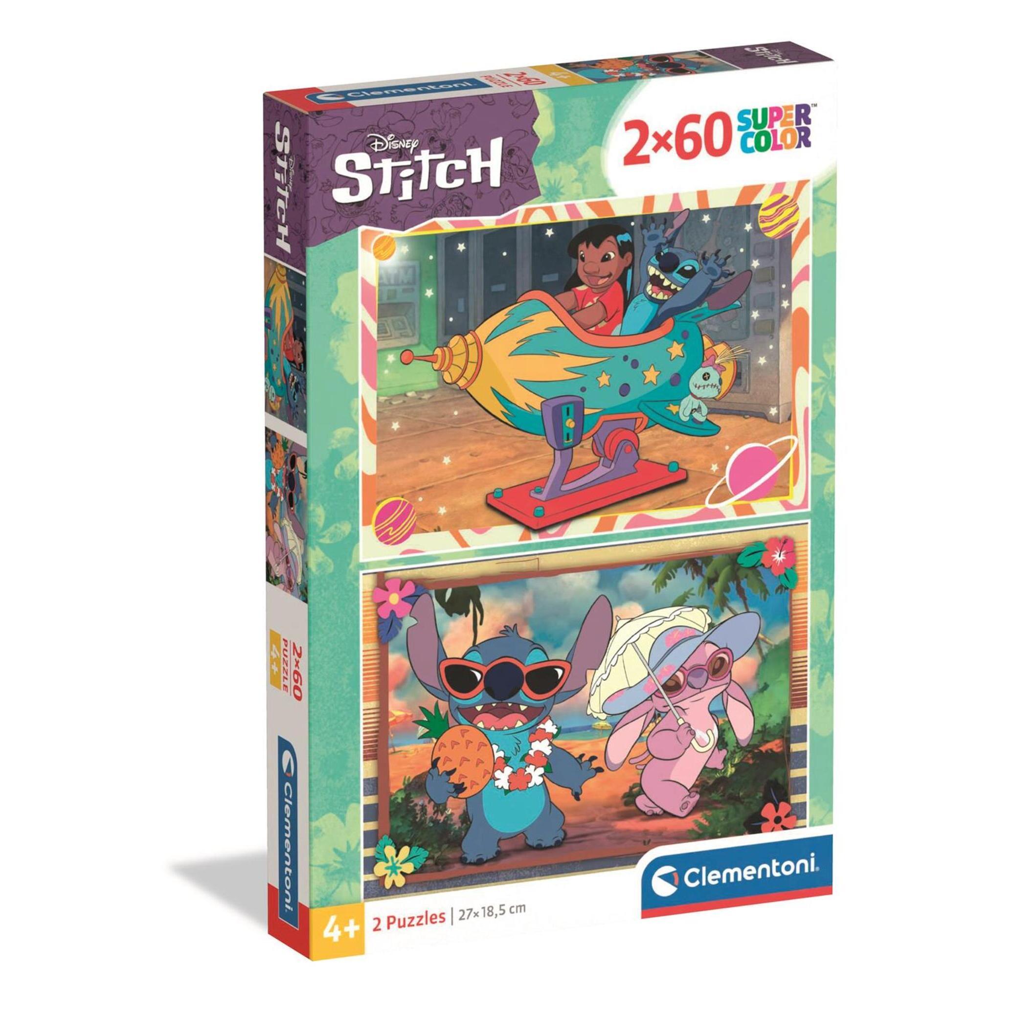 CLEMENTONI Puzzle 2x60 pièces Stitch