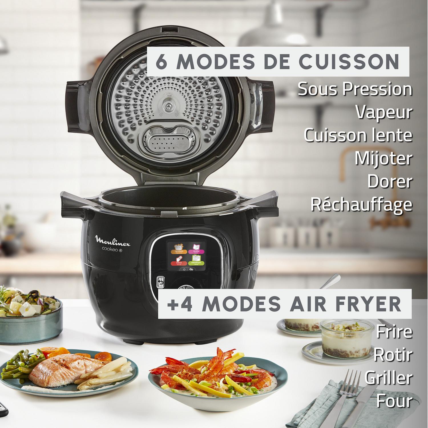 Voir la diapositive 2 : MOULINEX Multicuiseur intelligent Cookeo CE85XBFO - Noir
