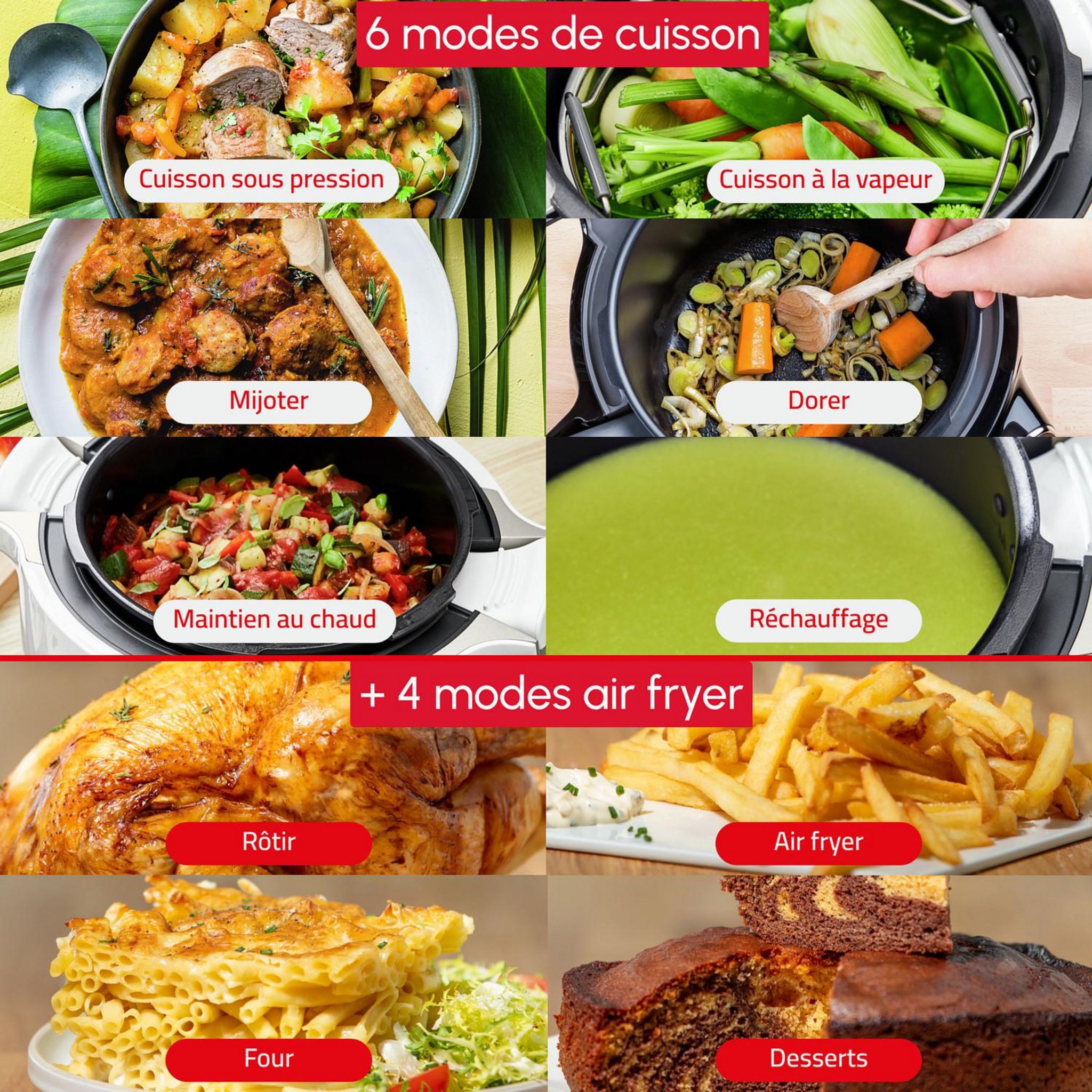 Voir la diapositive 5 : MOULINEX Multicuiseur intelligent Cookeo CE85XBFO - Noir