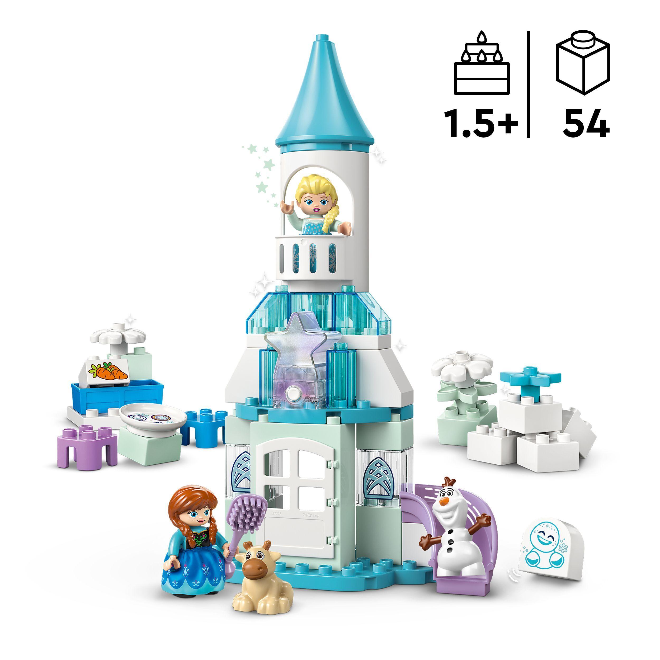Voir la diapositive 3 : LEGO DUPLO │ Disney 10455 La Fête d’Anna et Elsa au Château de Glace - Jeu Créatif 2 ans