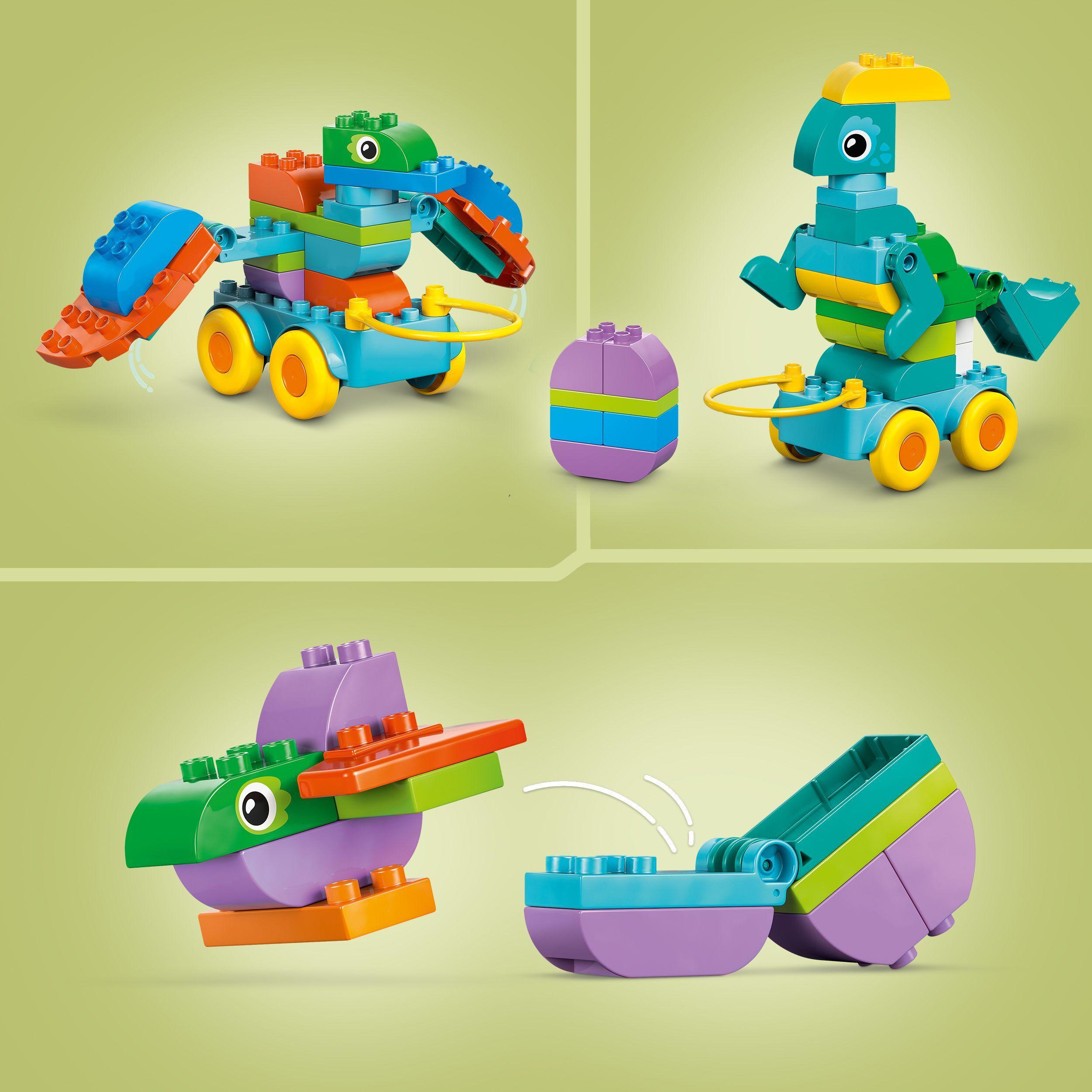 Voir la diapositive 4 : LEGO DUPLO Ma Ville 10451 Dinosaures sur Roues 3-en-1 - Jeu d'éveil dès 3 ans
