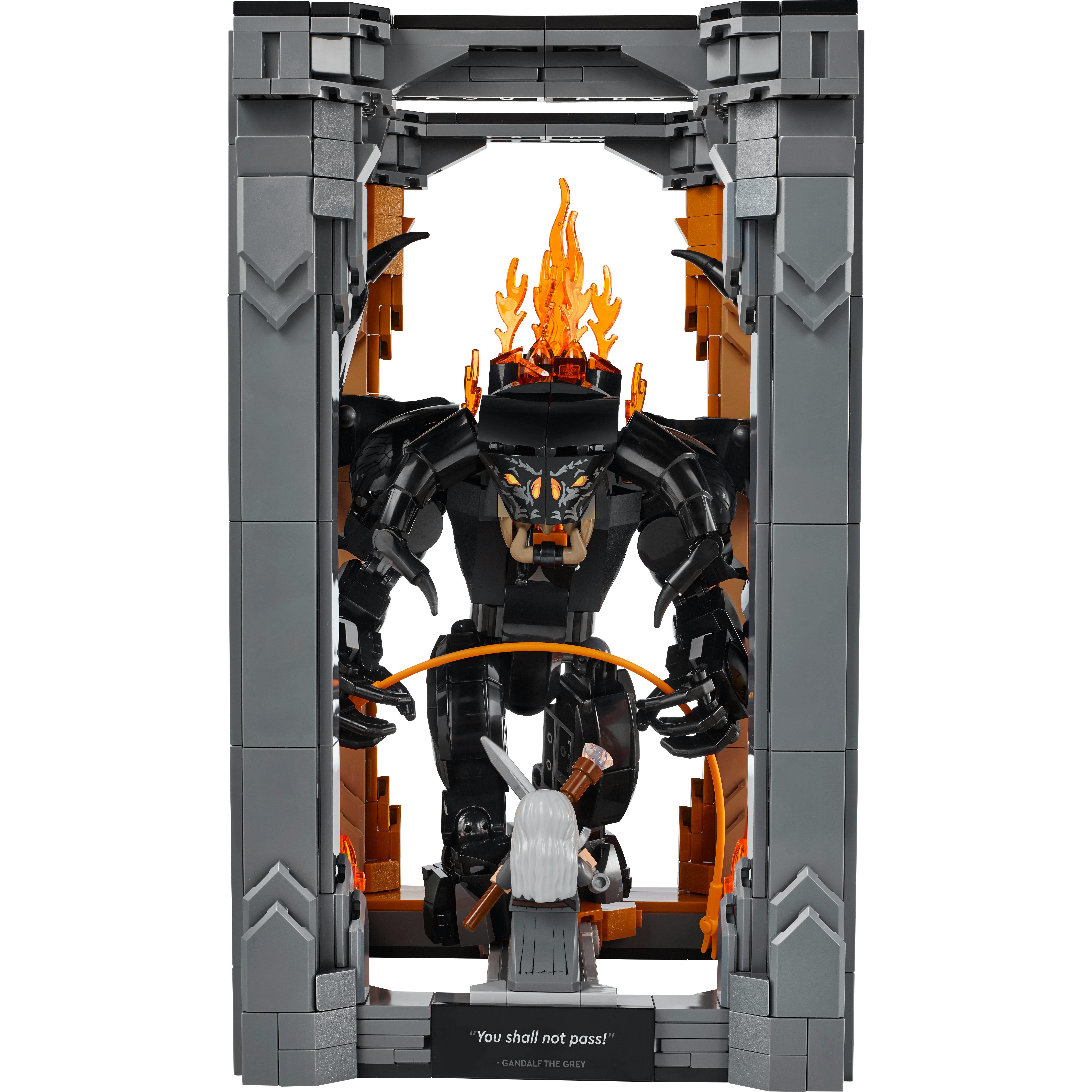 Voir la diapositive 2 : LEGO Icons 10367 Le Seigneur des Anneaux : Book Nook du Balrog - Set pour Adulte - Déco
