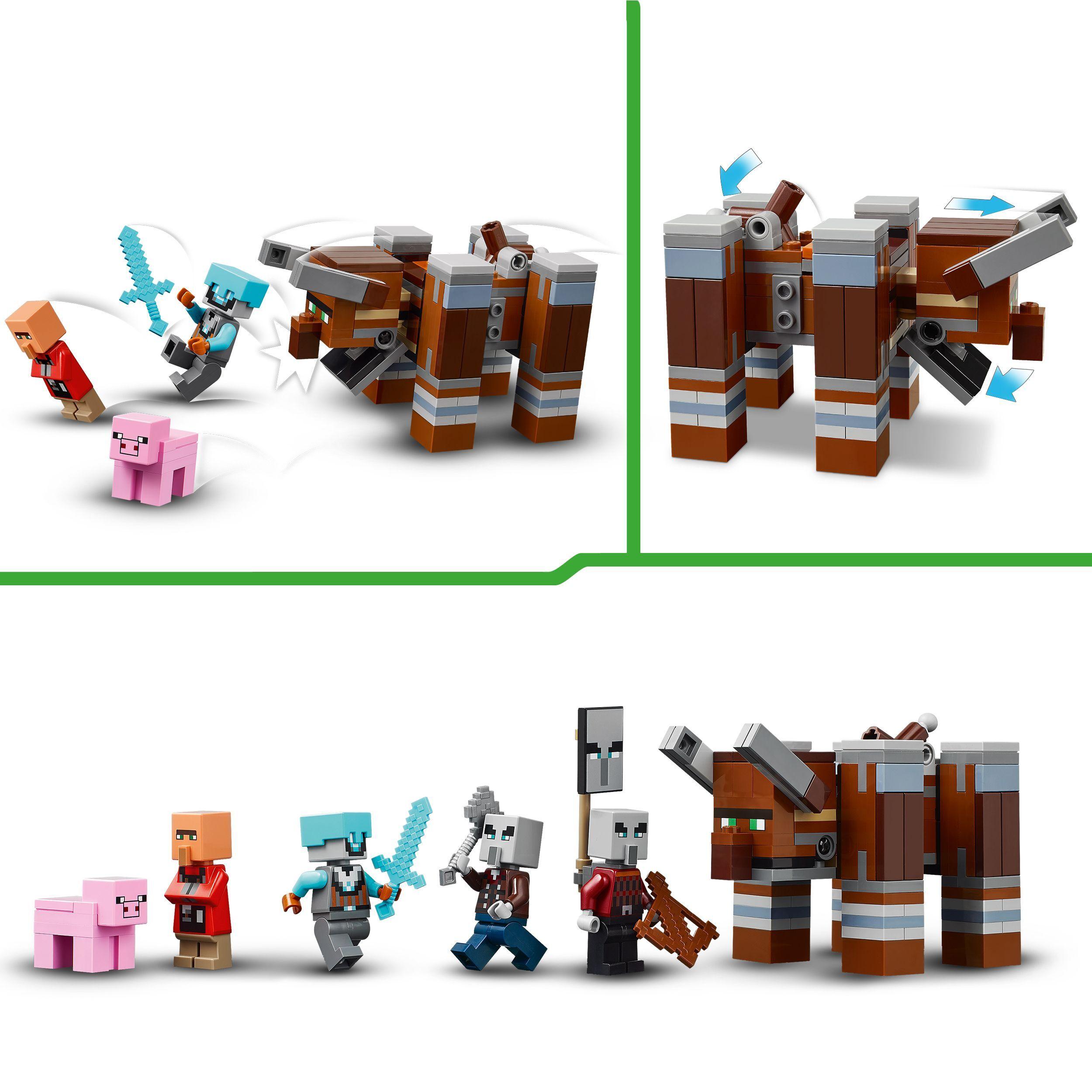 Voir la diapositive 5 : LEGO Minecraft 21278 L’Avant-Poste De Pillards Et Le Ravageur - Jeu Pour Garçon Dès 9 Ans