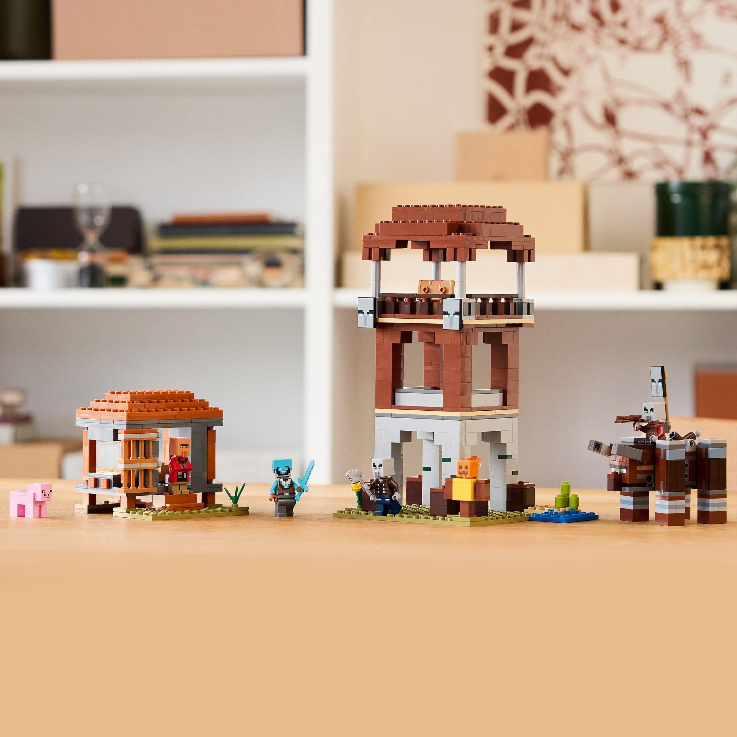 Voir la diapositive 6 : LEGO Minecraft 21278 L’Avant-Poste De Pillards Et Le Ravageur - Jeu Pour Garçon Dès 9 Ans