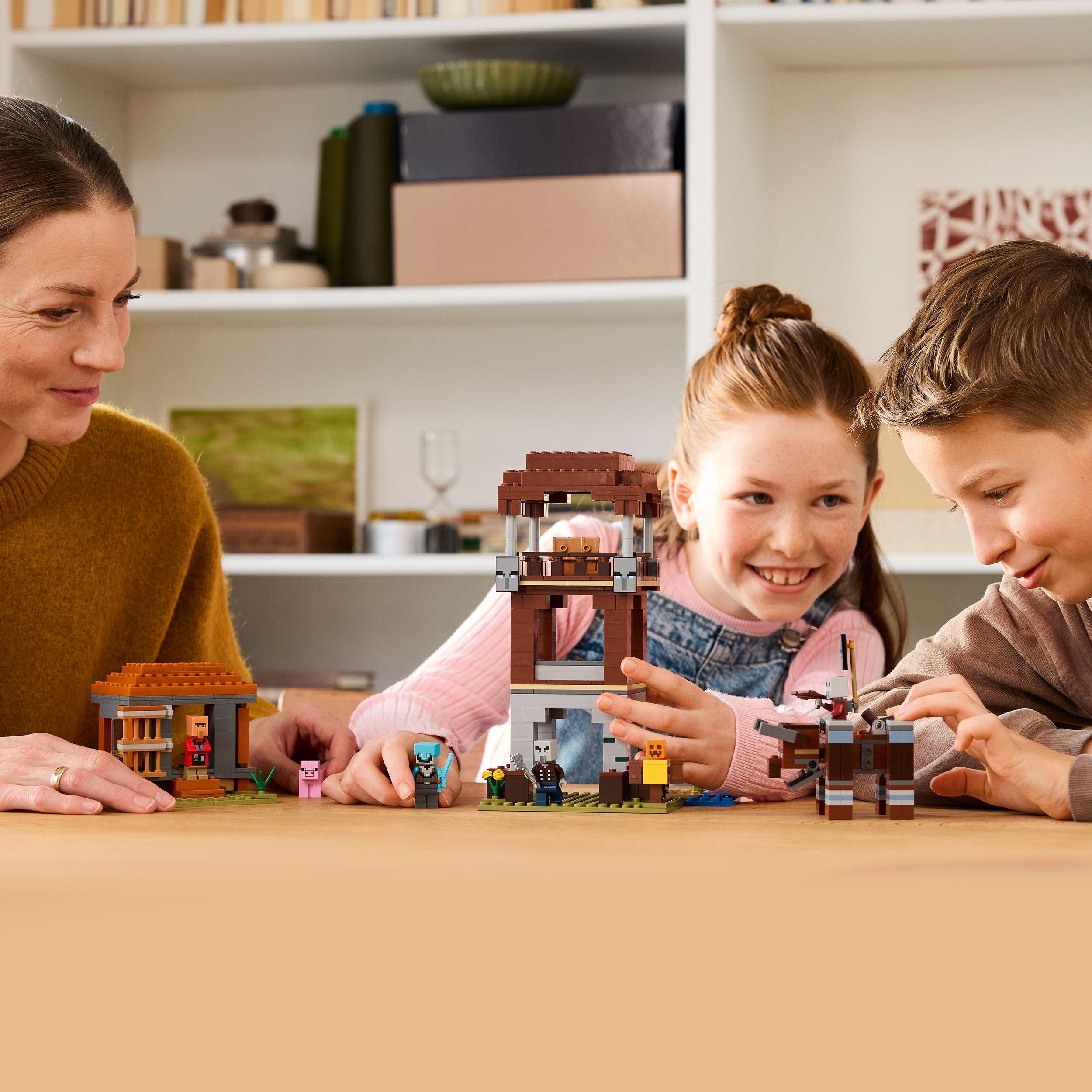 Voir la diapositive 7 : LEGO Minecraft 21278 L’Avant-Poste De Pillards Et Le Ravageur - Jeu Pour Garçon Dès 9 Ans