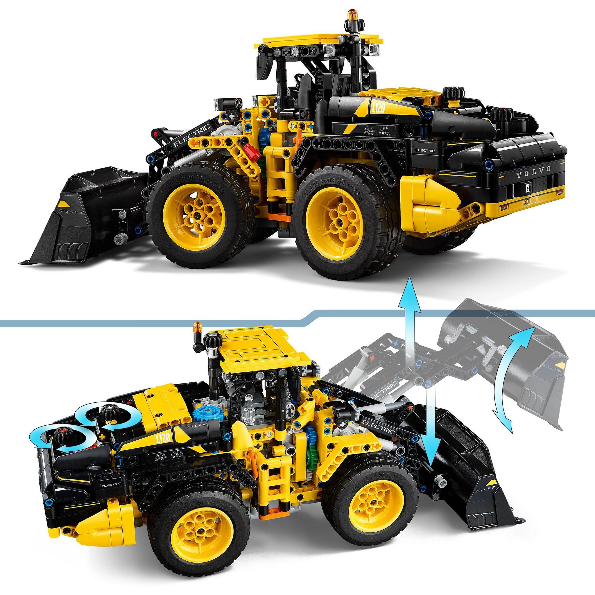 Voir la diapositive 4 : LEGO Technic 42209 - La Chargeuse sur pneus Volvo L120 electric