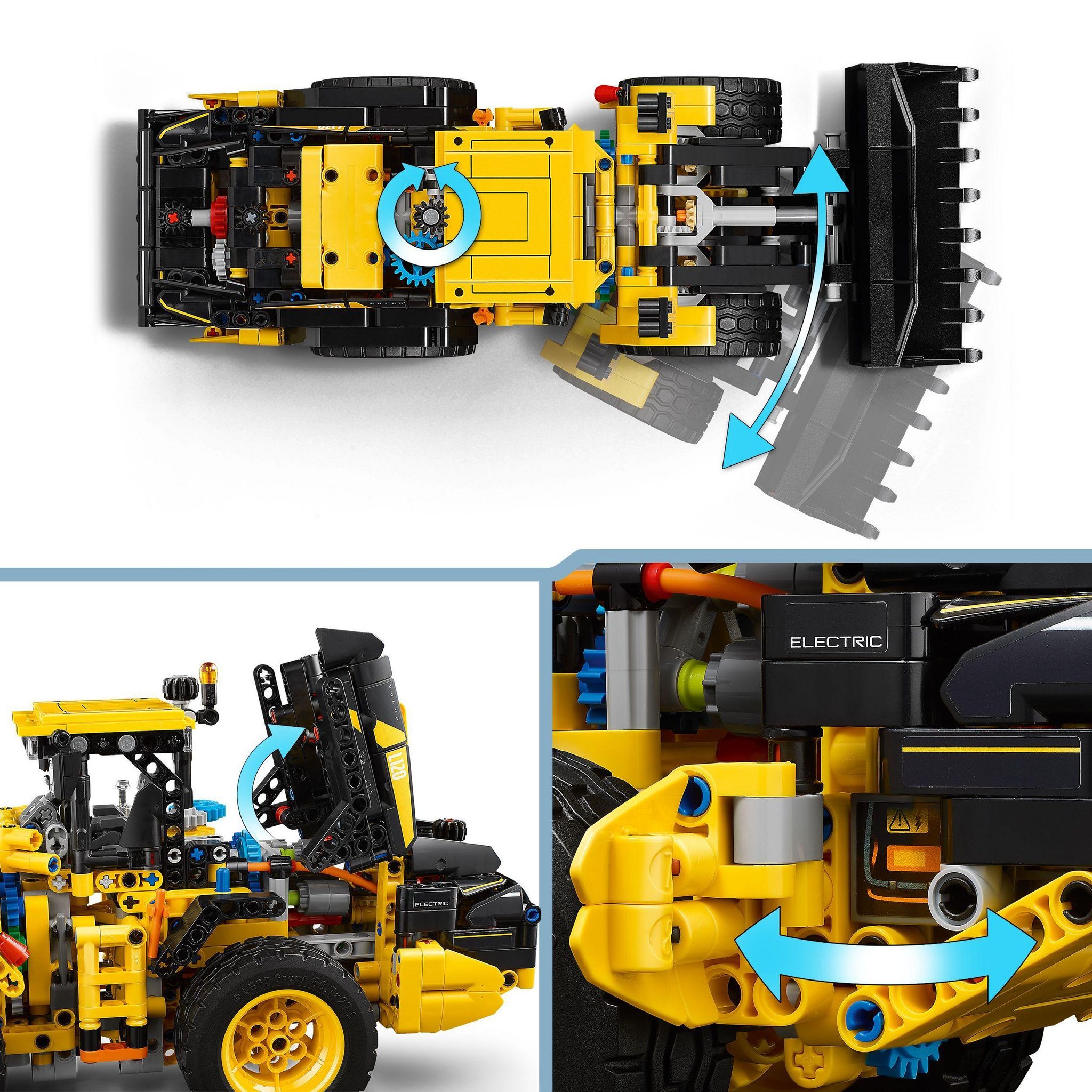 Voir la diapositive 5 : LEGO Technic 42209 - La Chargeuse sur pneus Volvo L120 electric