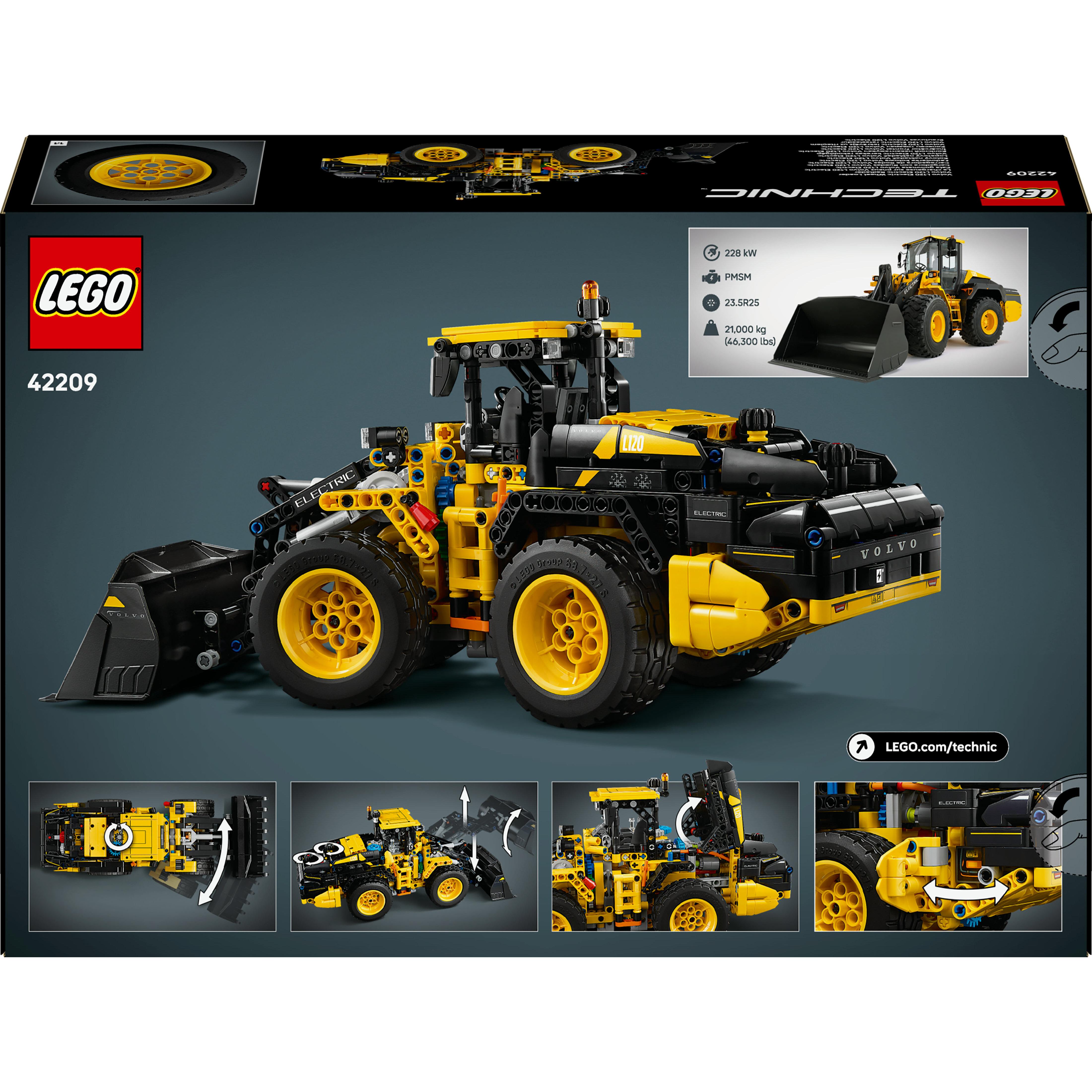 Voir la diapositive 8 : LEGO Technic 42209 La Chargeuse sur Pneus Volvo L120 Electric - Jeu Garçon ou Fille 9 ans