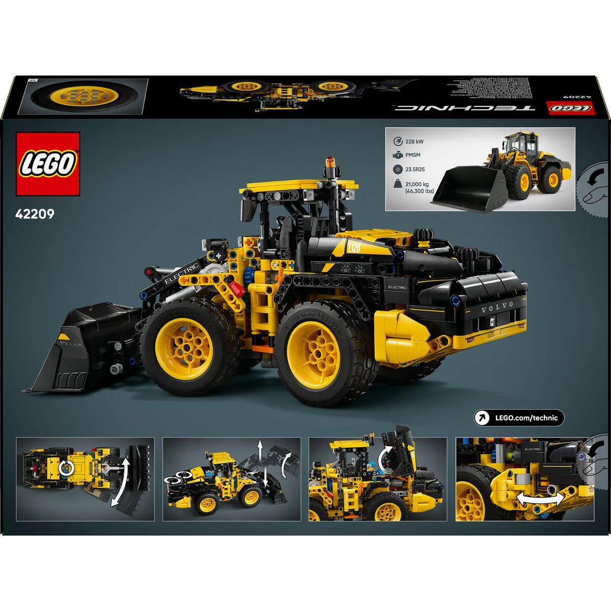 LEGO Technic 42209 - La Chargeuse sur pneus Volvo L120 electric