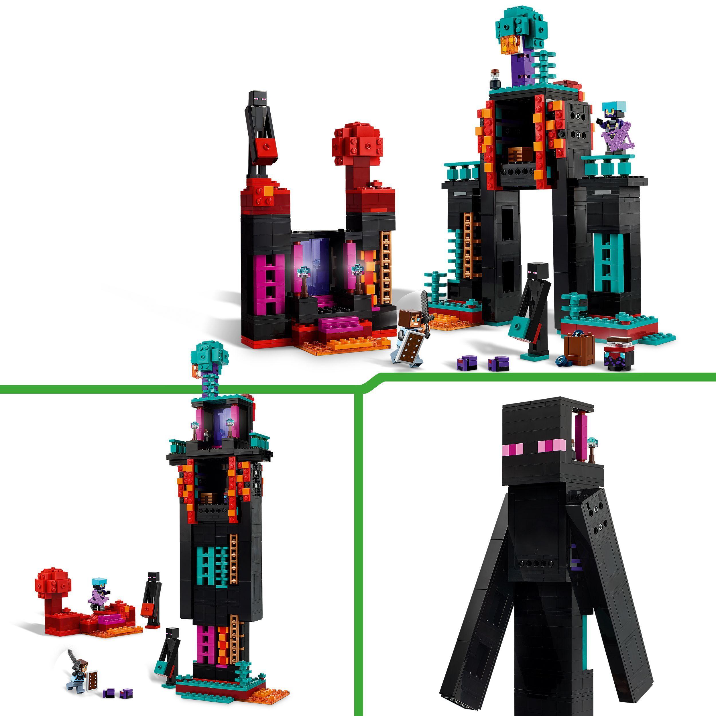 Voir la diapositive 4 : LEGO Minecraft 21279 La Tour De l’Enderman - Jeu De Construction Pour Garçon Dès 9 Ans