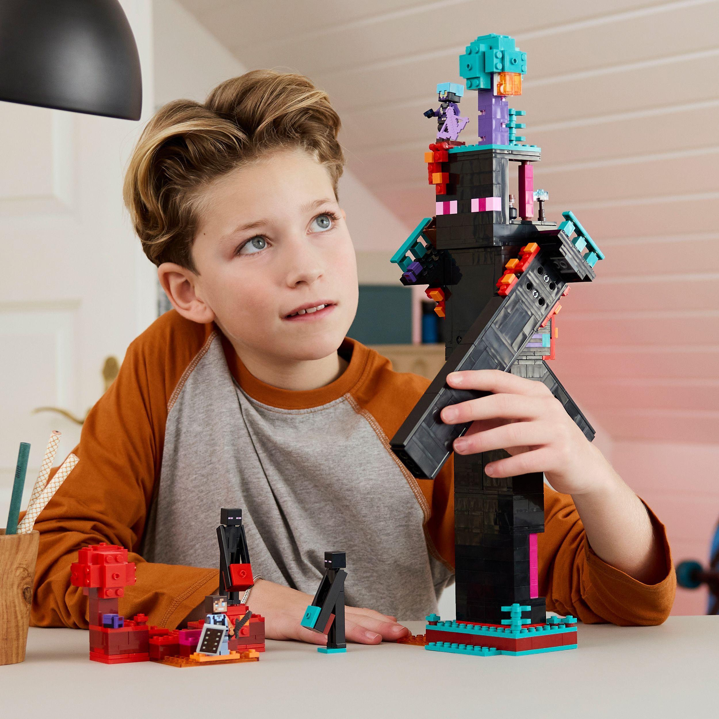Voir la diapositive 7 : LEGO Minecraft 21279 La Tour De l’Enderman - Jeu De Construction Pour Garçon Dès 9 Ans