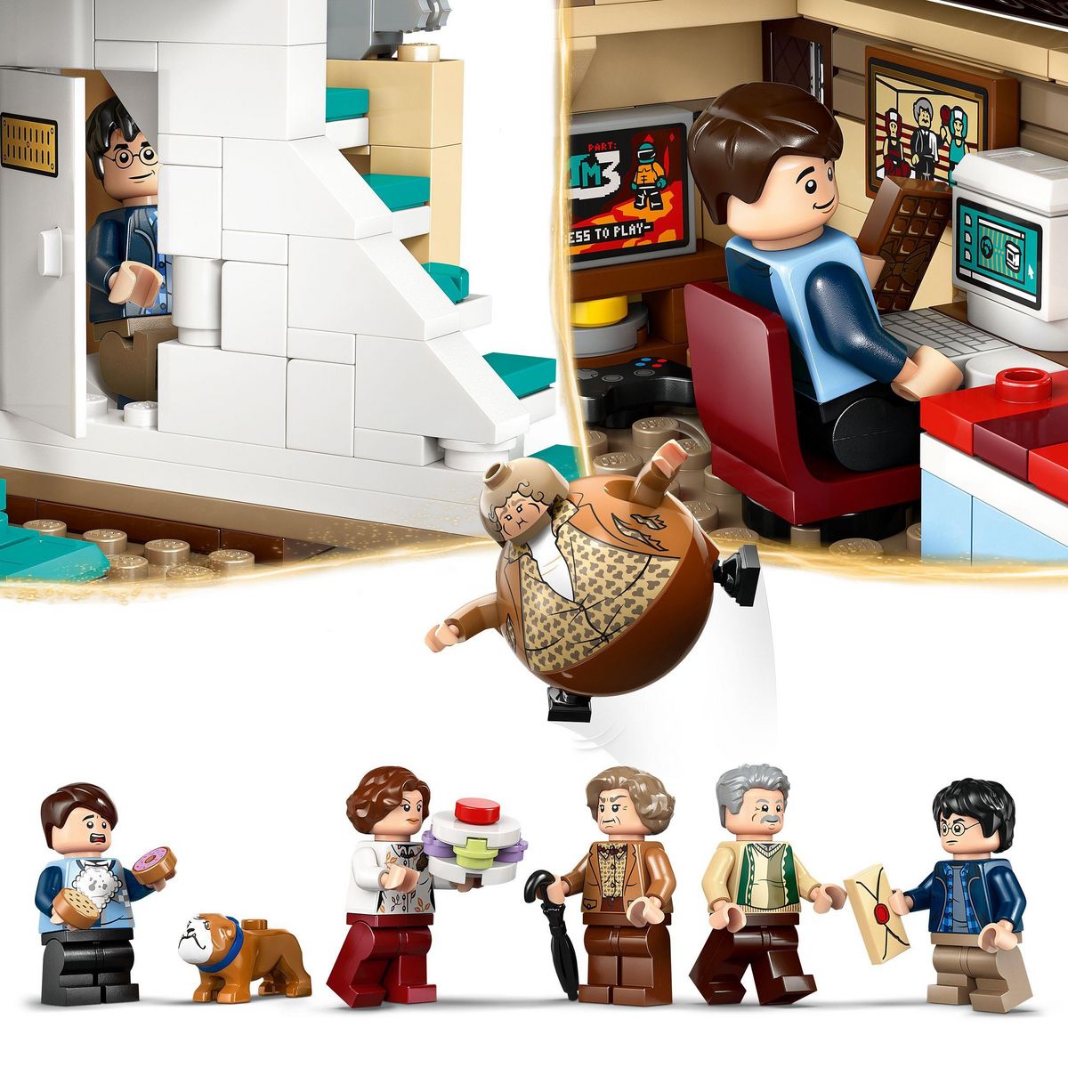 LEGO Harry Potter 76451 - Privet Drive : La visite de Tante Marge