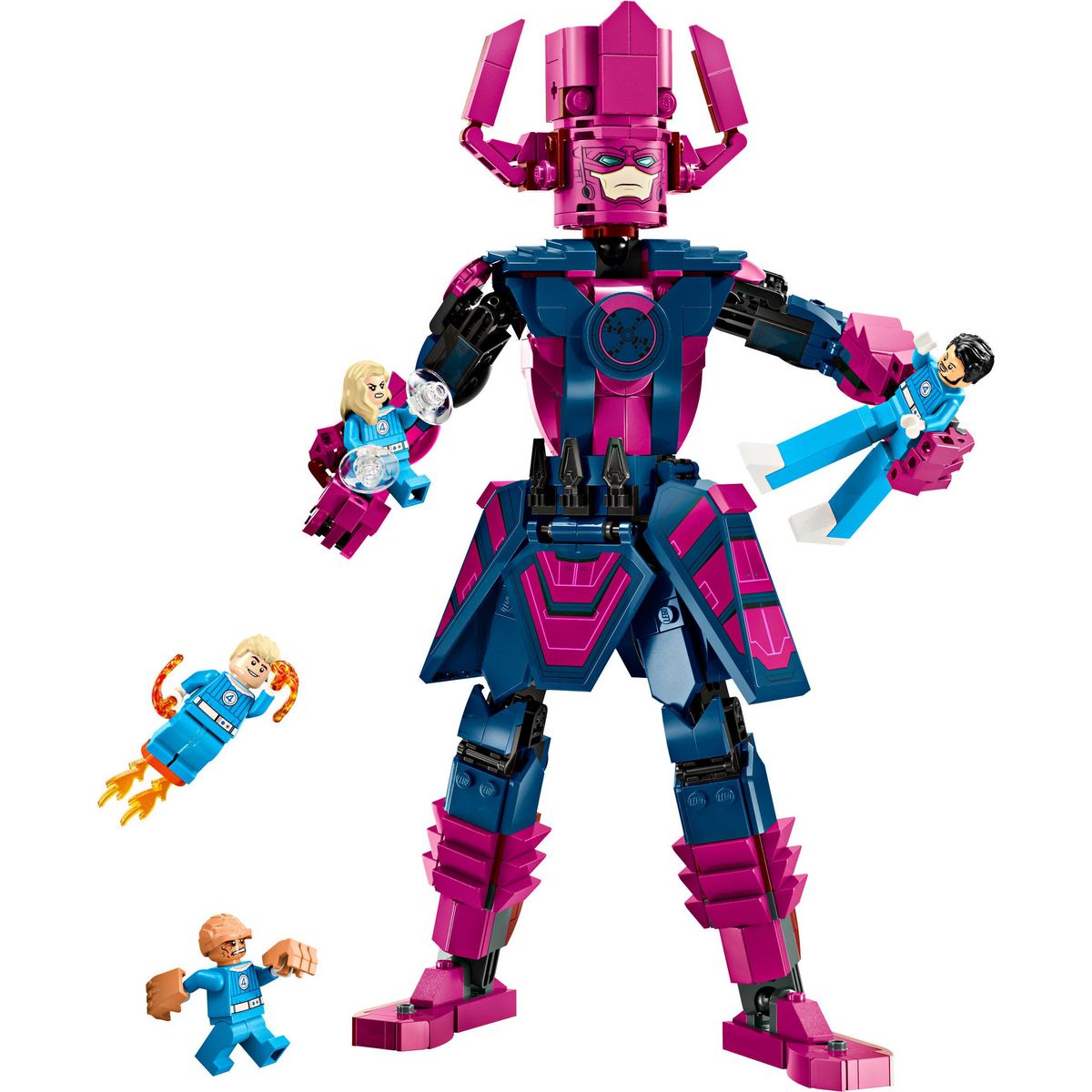 LEGO Marvel 76316 - Les Quatre Fantastiques contre la figurine de Galactus