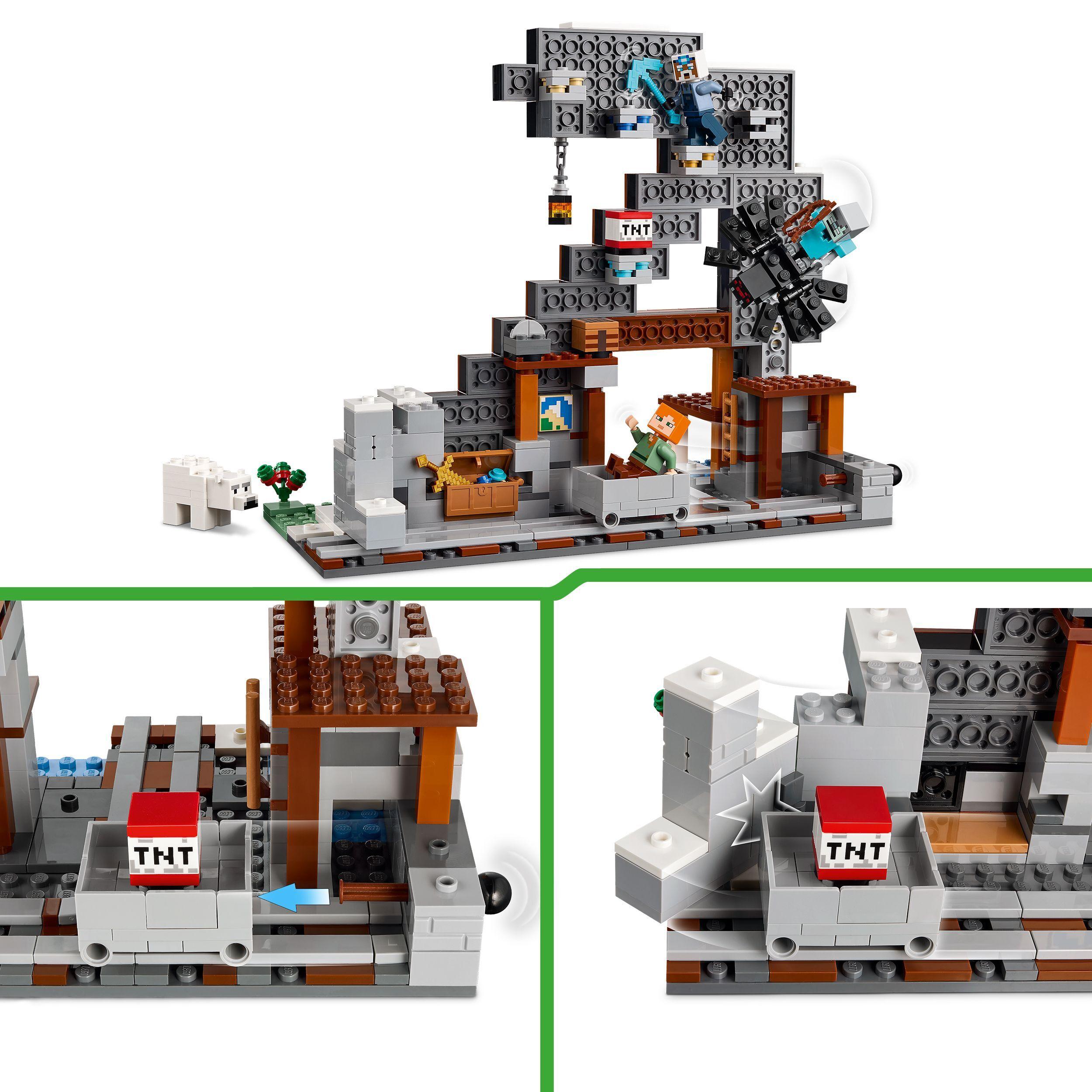 Voir la diapositive 4 : LEGO Minecraft 21277 La Mine En Forme De Pioche - Jeu De Construction Pour Garçon 8 Ans