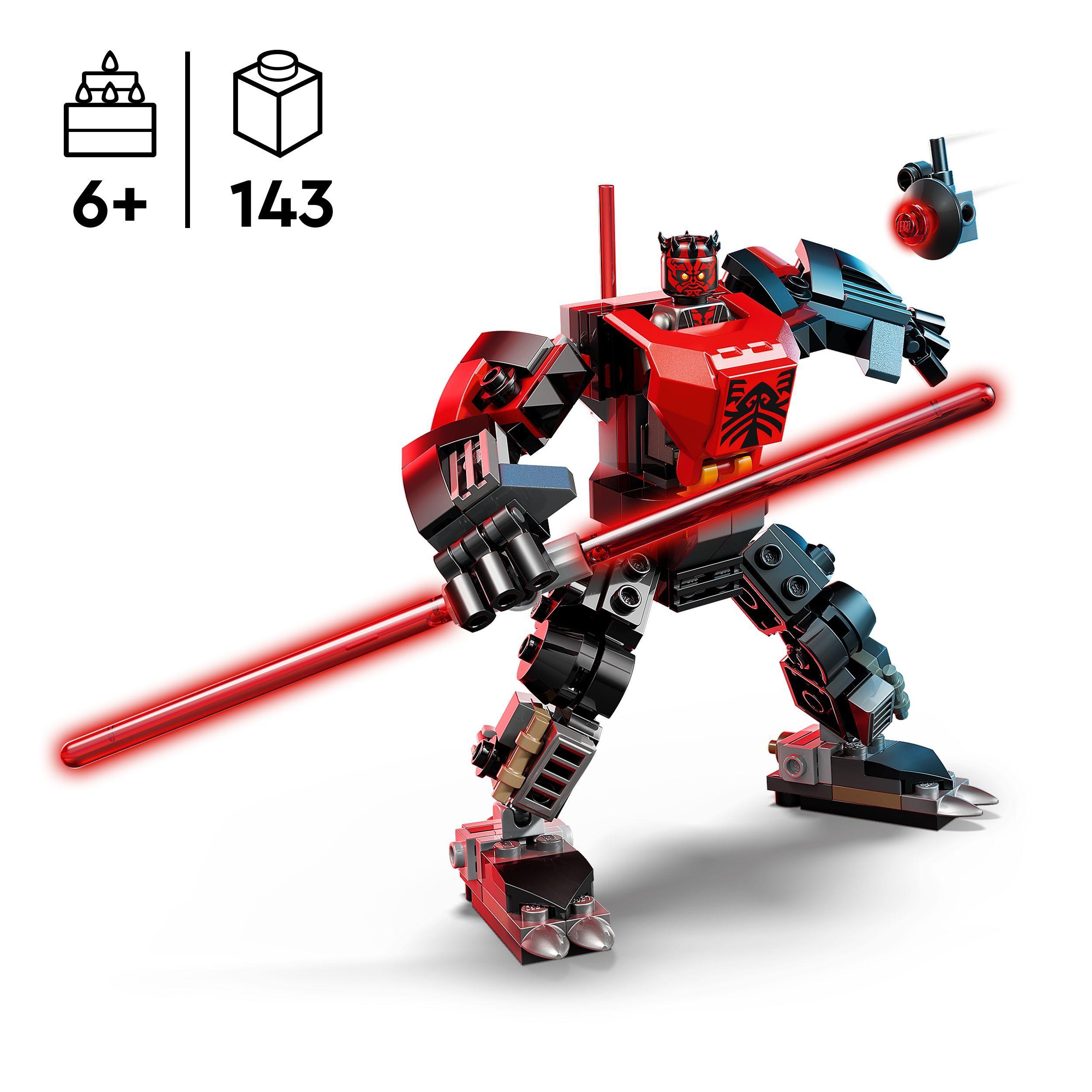 Voir la diapositive 3 : LEGO Star Wars 75411 Le Robot Dark Maul - Jeu de Construction Garçon ou Fille dès 6 ans