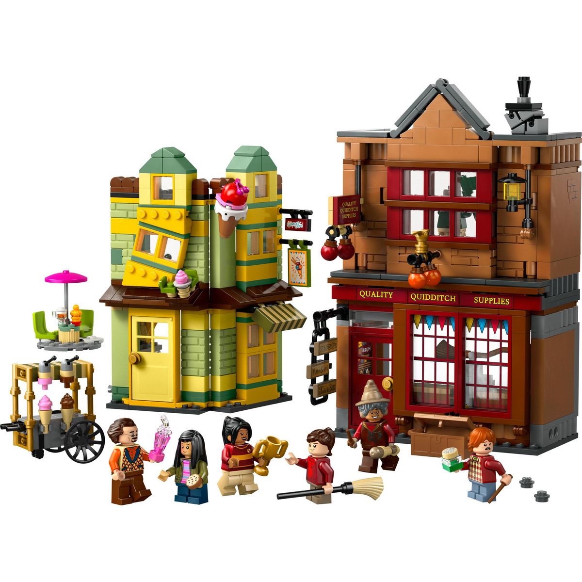 LEGO Harry Potter 76452 - Magasin d accessoires de Quidditch et Marchand de glace