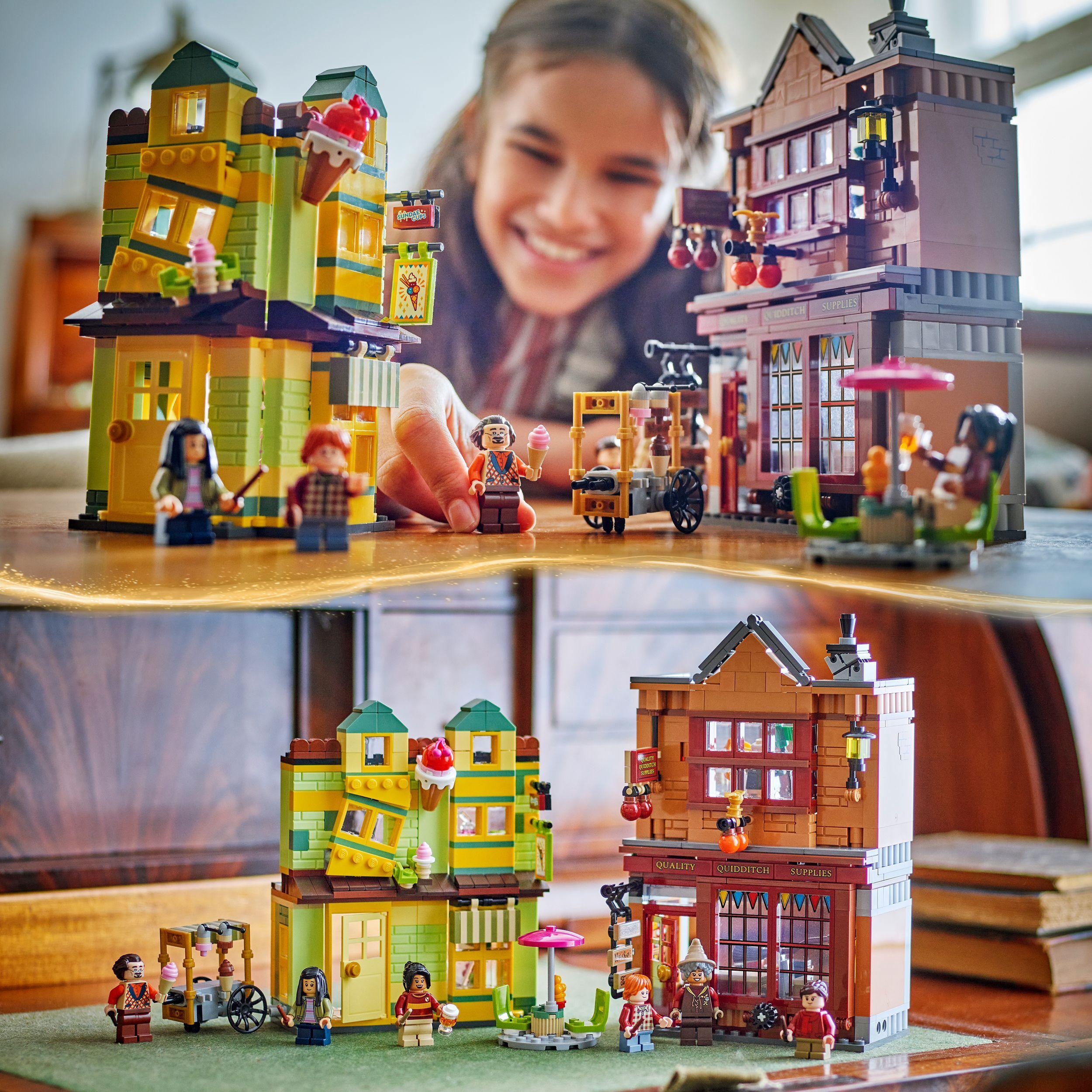 Voir la diapositive 6 : LEGO Harry Potter 76452 Magasin d'Accessoires de Quidditch et Marchand de Glaces Jeu 8 ans