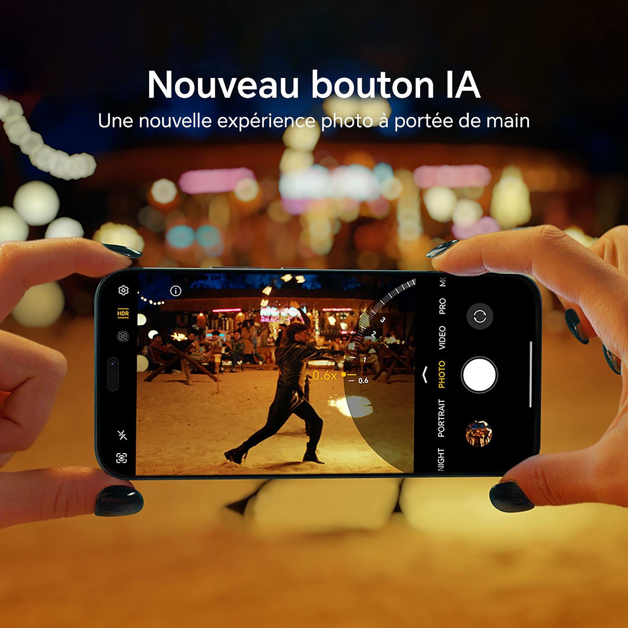 Voir la diapositive 4 : HONOR 400 Lite 5G 8Go 256Go - Noir