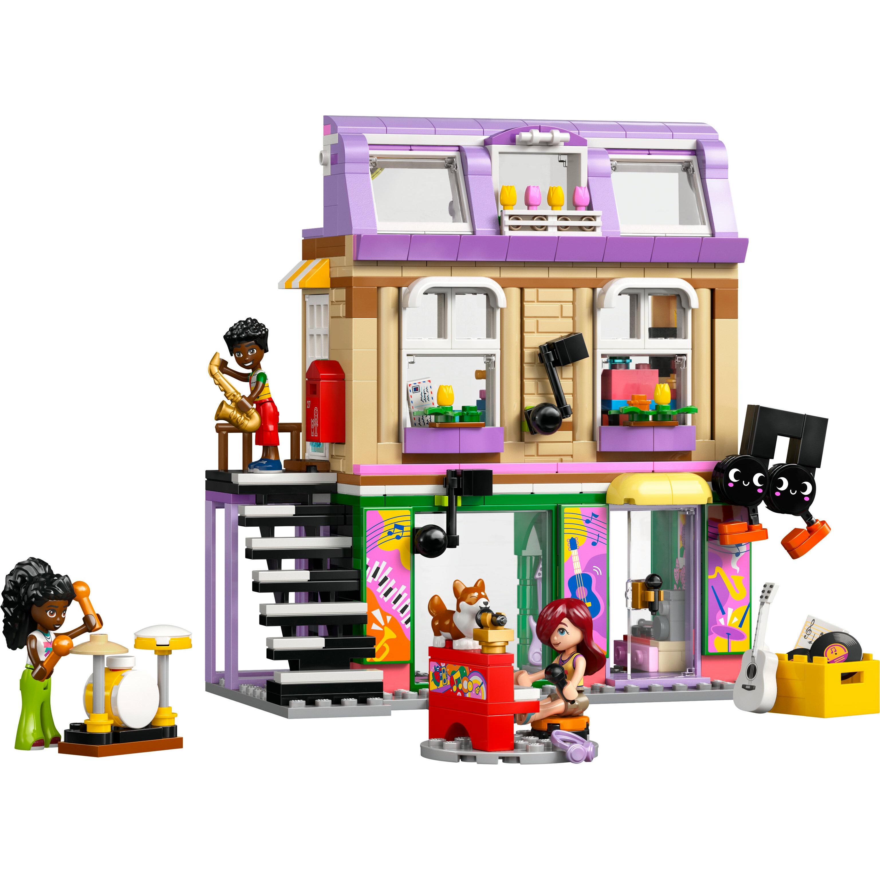 Voir la diapositive 2 : LEGO Friends 42653 Le Magasin de Musique et l’Appartement - Jouet Fille ou Garçon 7 ans