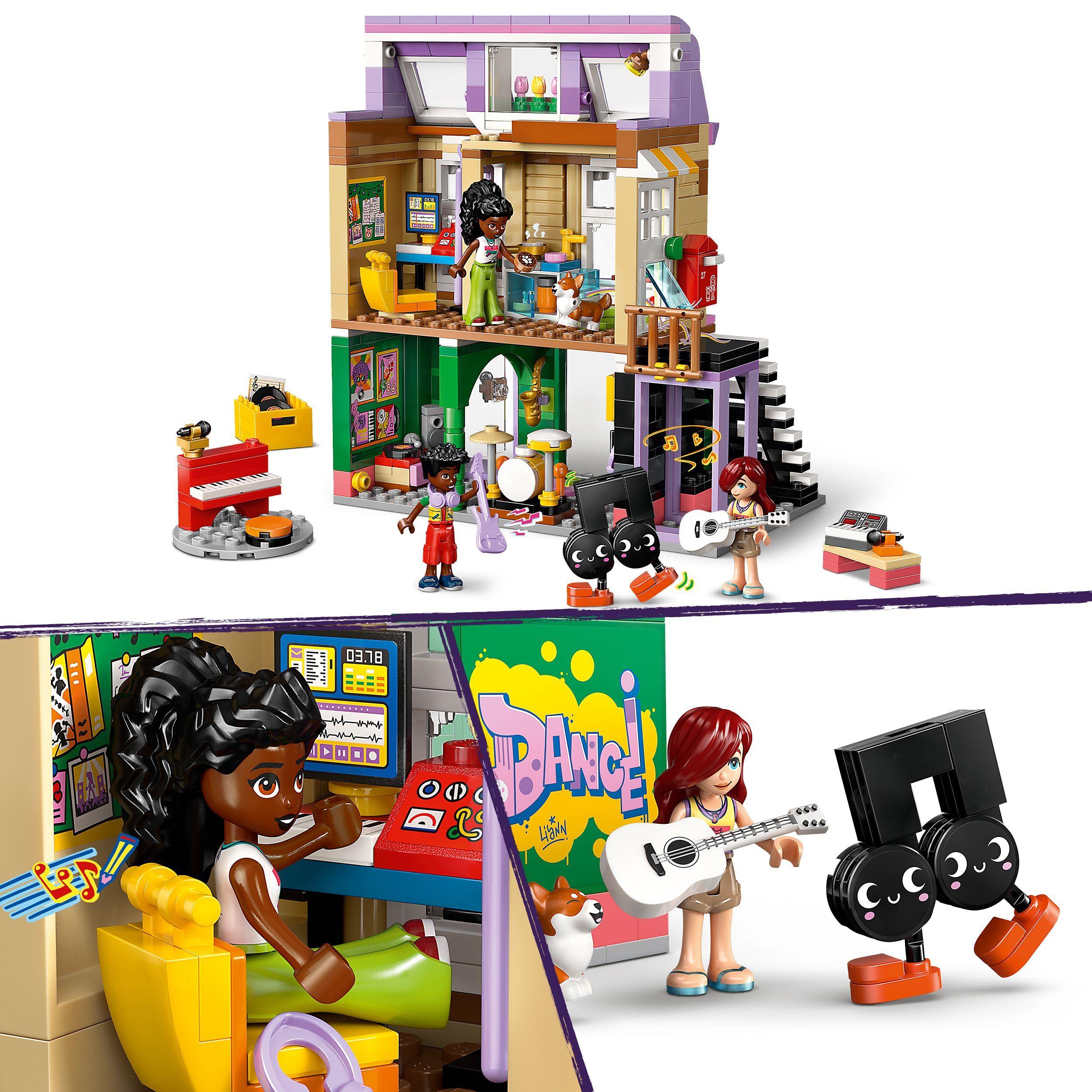 Voir la diapositive 4 : LEGO Friends 42653 Le Magasin de Musique et l’Appartement - Jouet Fille ou Garçon 7 ans
