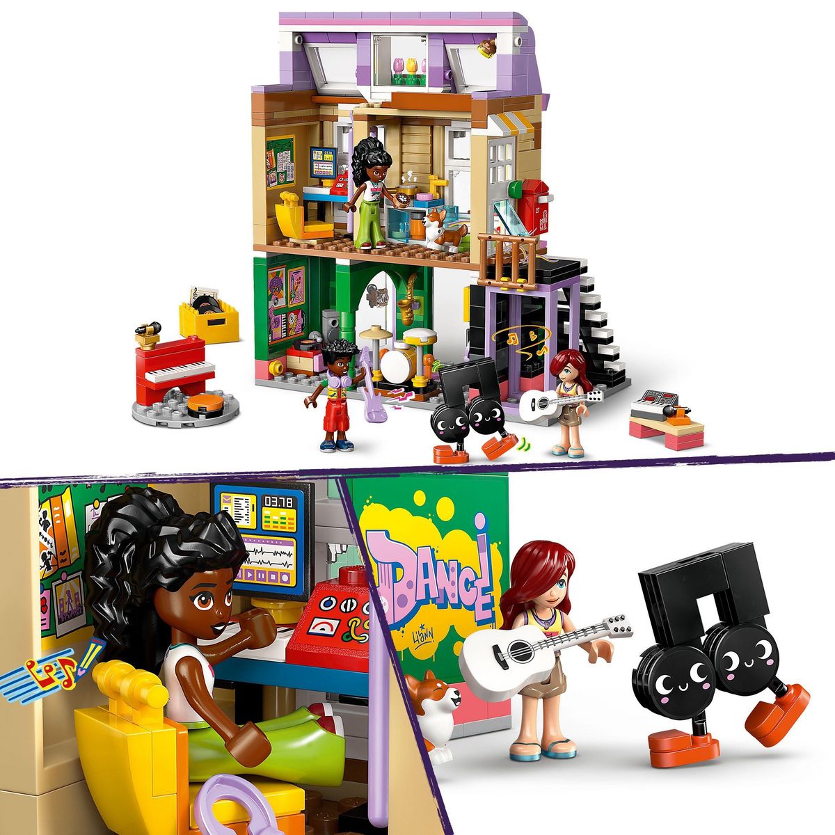 LEGO Friends 42653 - Le Magasin de musique et l'appartement