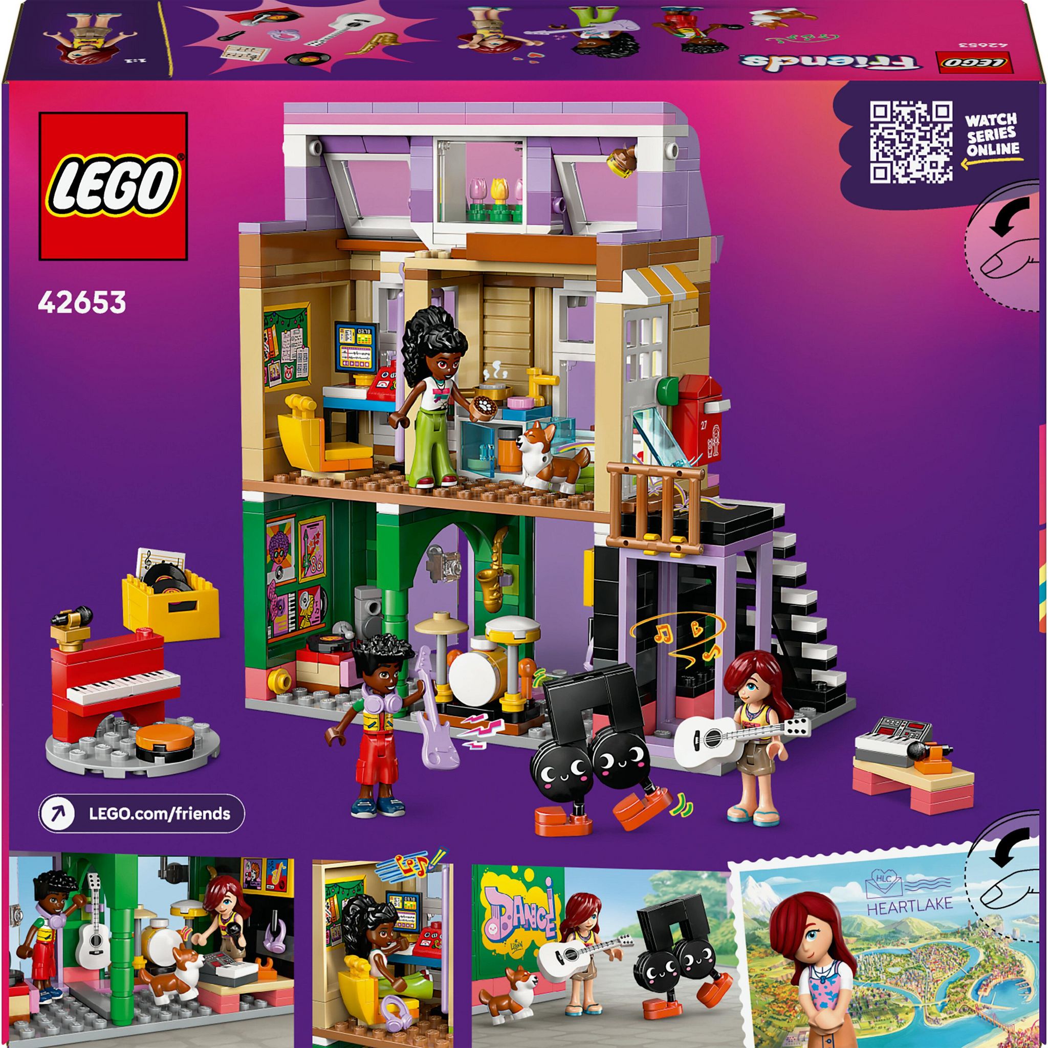 Voir la diapositive 8 : LEGO Friends 42653 - Le Magasin de musique et l'appartement