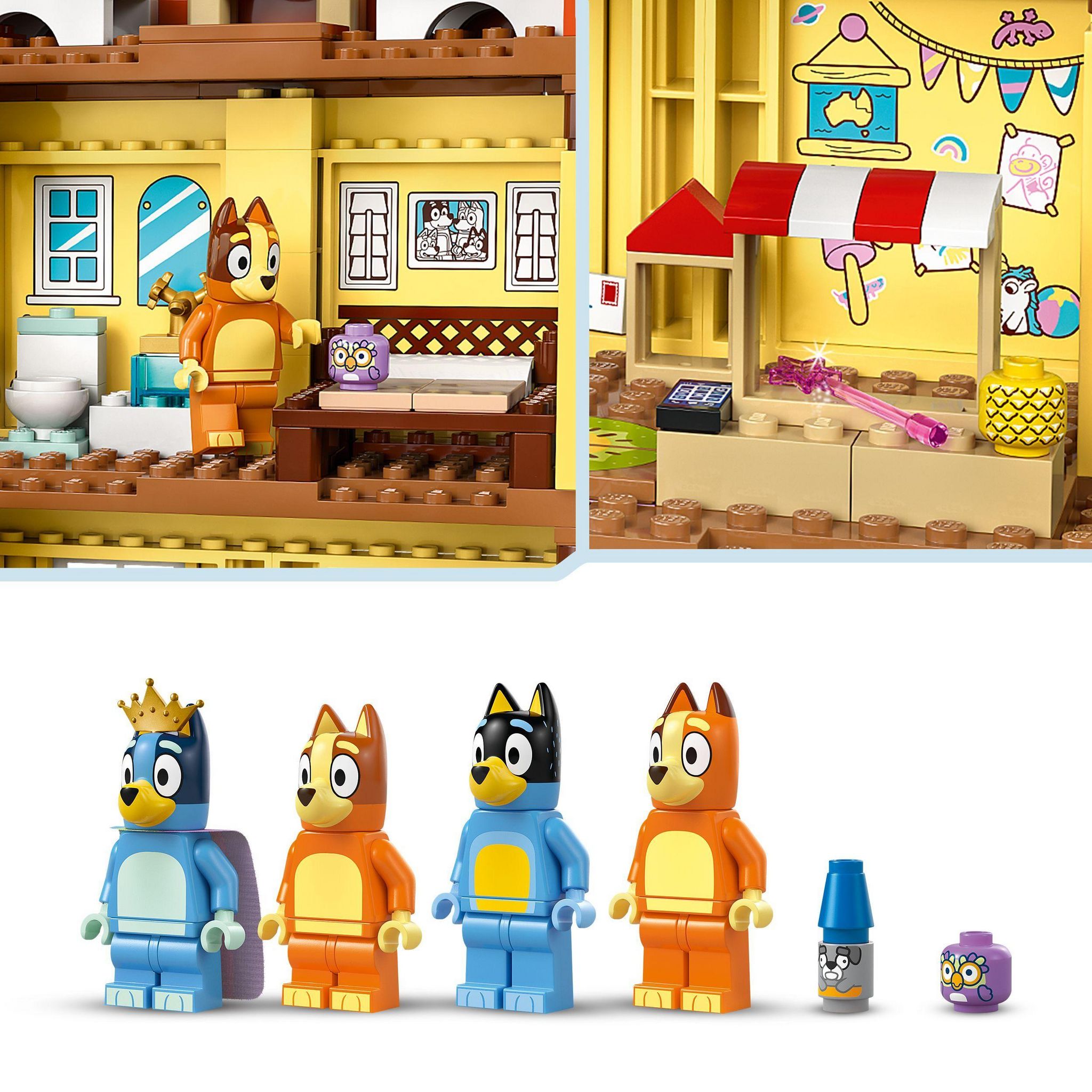 Voir la diapositive 5 : LEGO Bluey 11203 - La Maison de famille de Bluey