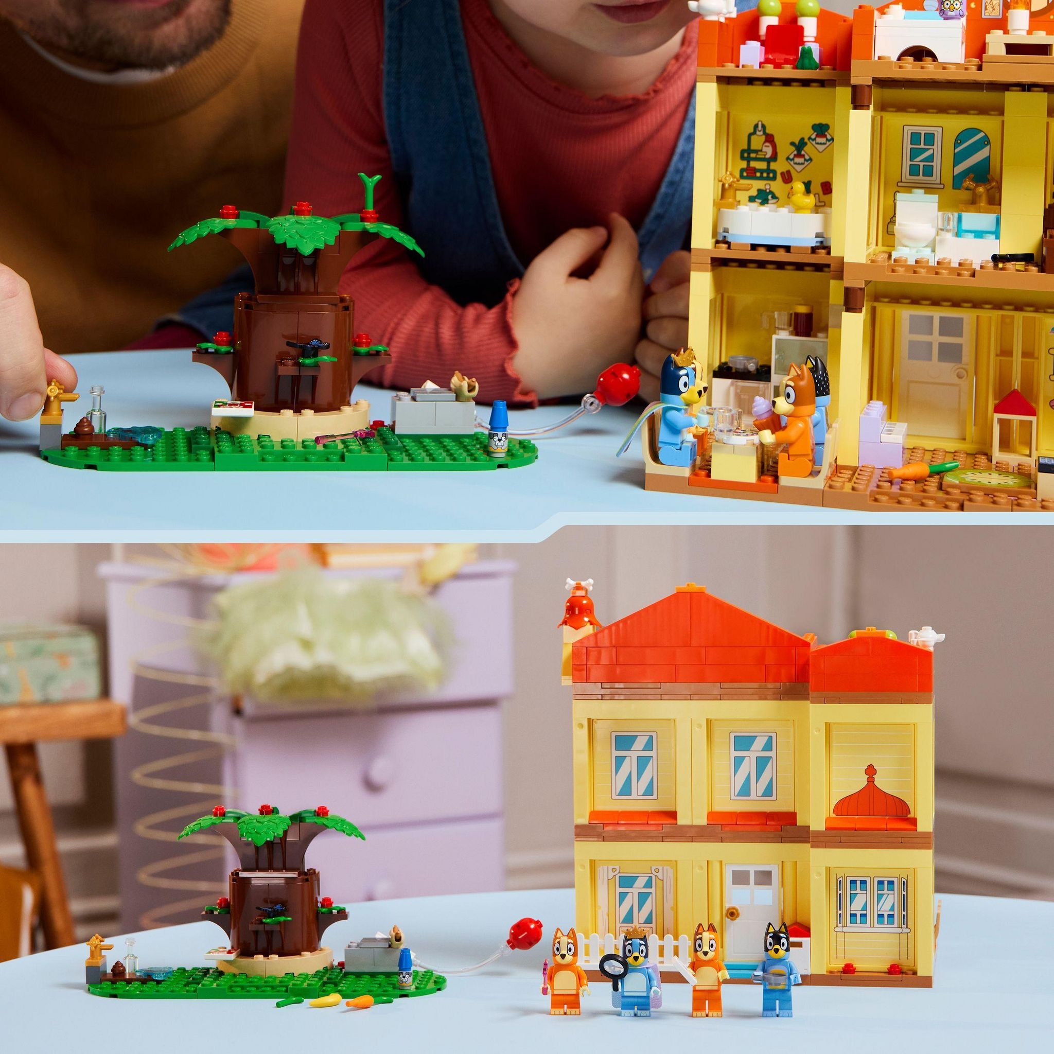 Voir la diapositive 6 : LEGO Bluey 11203 - La Maison de famille de Bluey