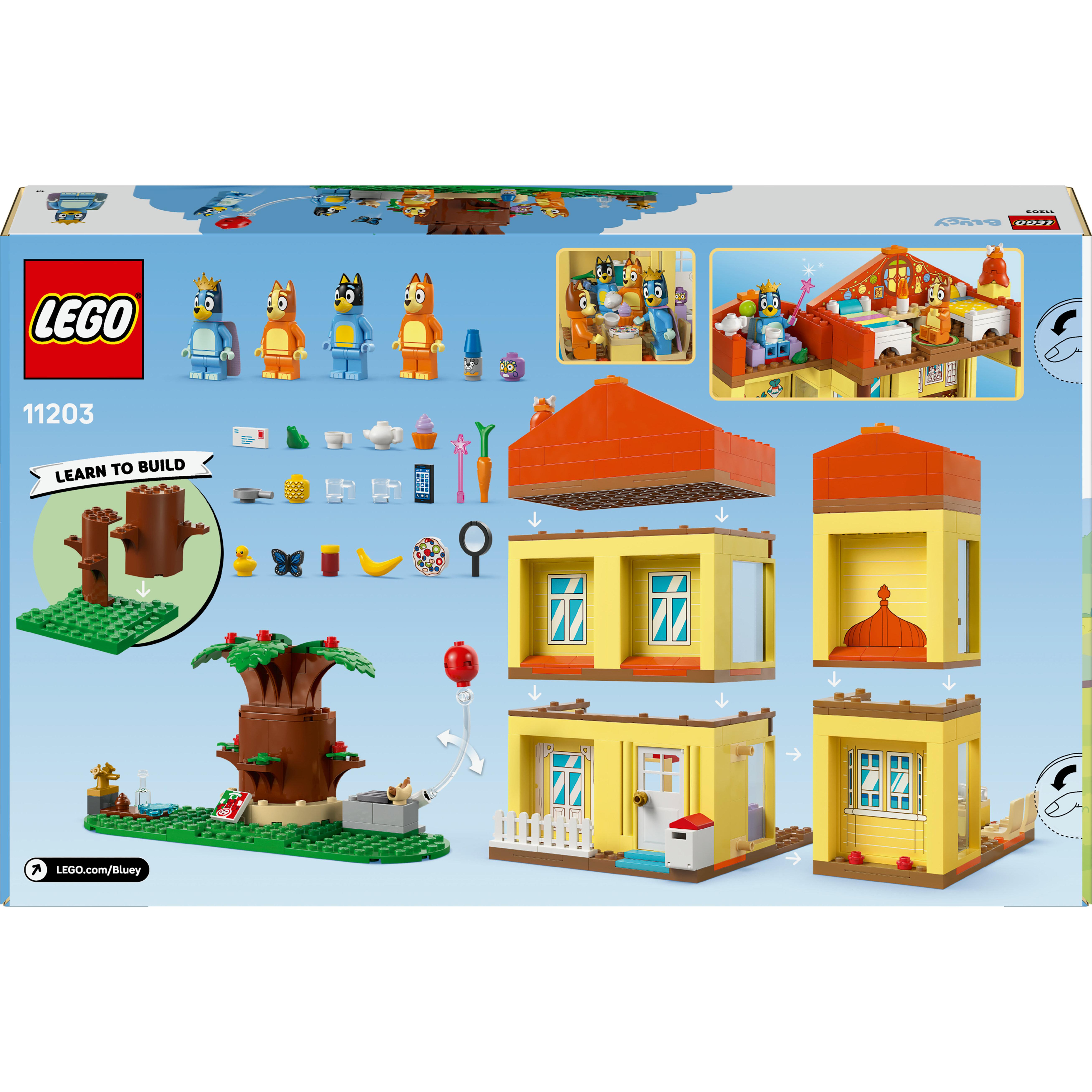 Voir la diapositive 8 : LEGO Bluey 11203 La Maison de Famille de Bluey - Jeu de Construction Fille ou Garçon 4 ans