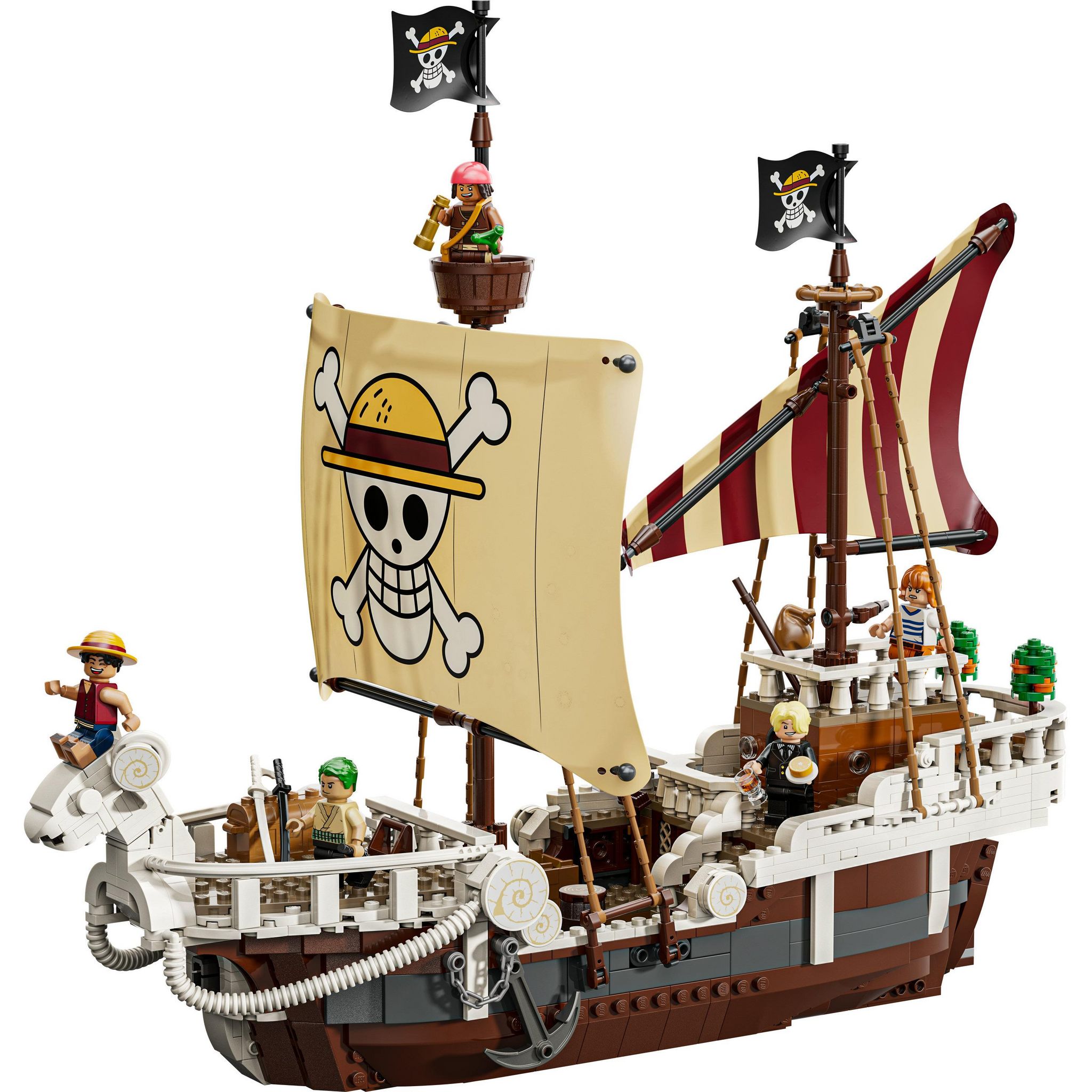 Voir la diapositive 2 : LEGO Le Bateau Pirate Vogue Merry One Piece 75639