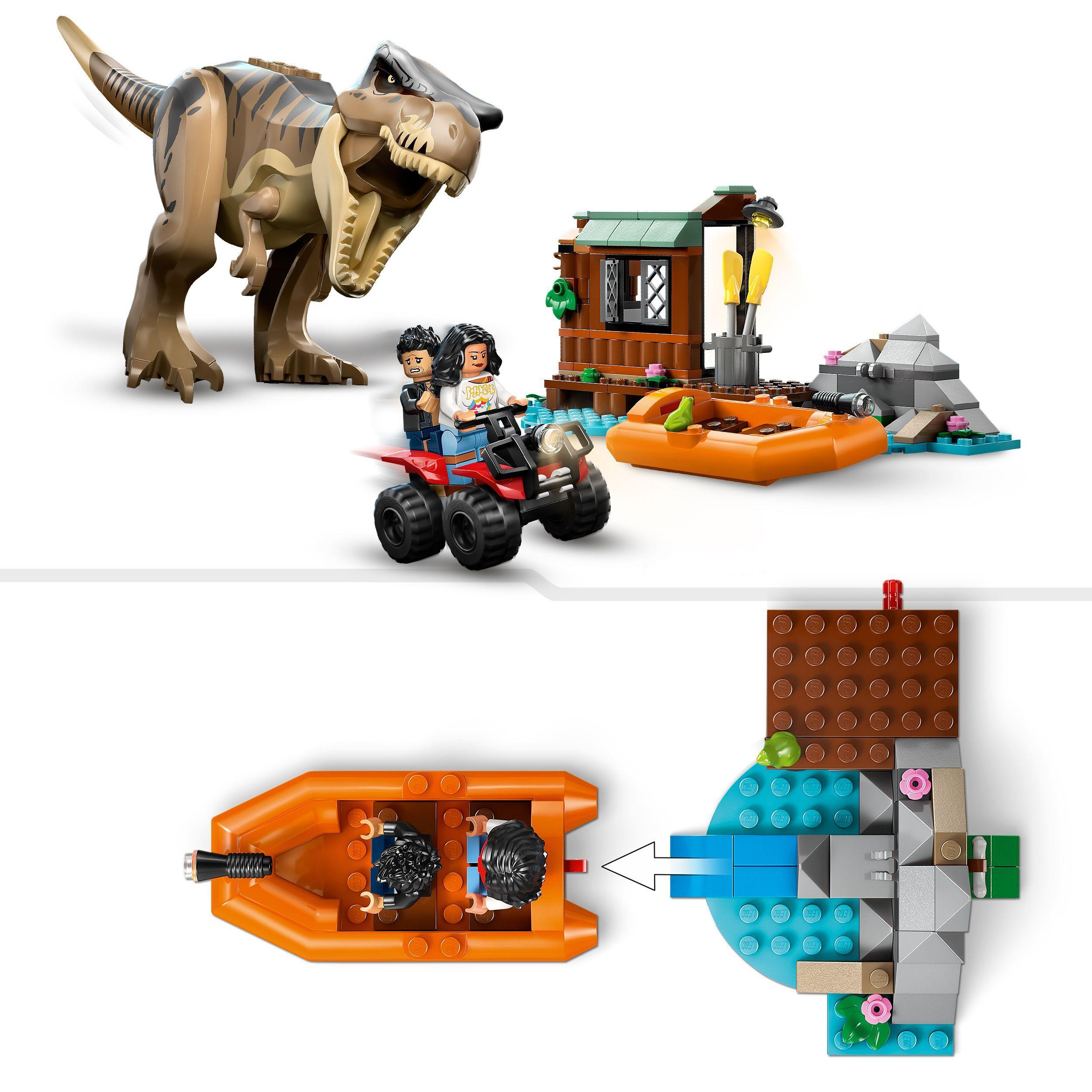 Voir la diapositive 4 : LEGO Jurassic World 76975 Le T. Rex et l’Évasion sur la Rivière - Jeu pour Garçon 5 ans