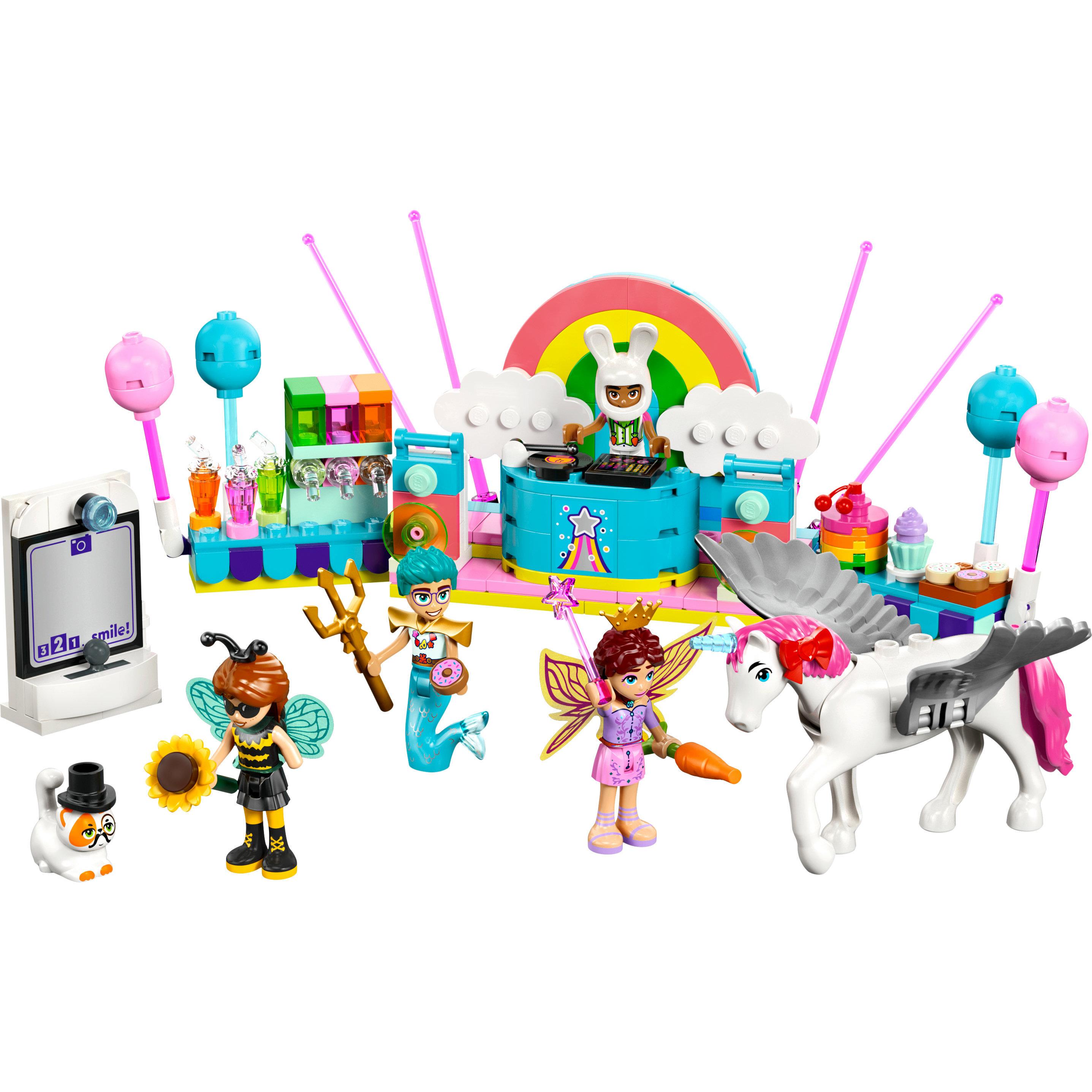 Voir la diapositive 2 : LEGO Friends 42661 Soirée Déguisée avec une Licorne et une Fée - Jouet dès 6 ans - Cheval