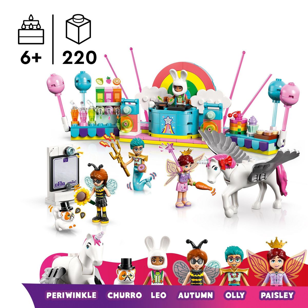 LEGO Friends 42661 - Soiree deguisee avec une Licorne et une Fee
