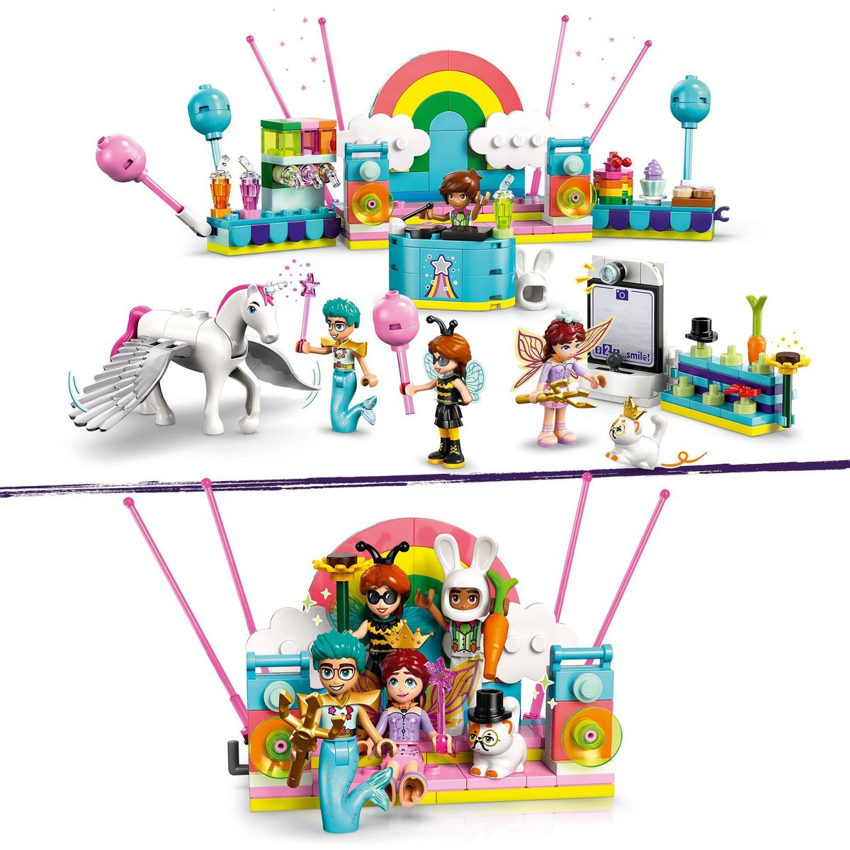 LEGO Friends 42661 - Soiree deguisee avec une Licorne et une Fee
