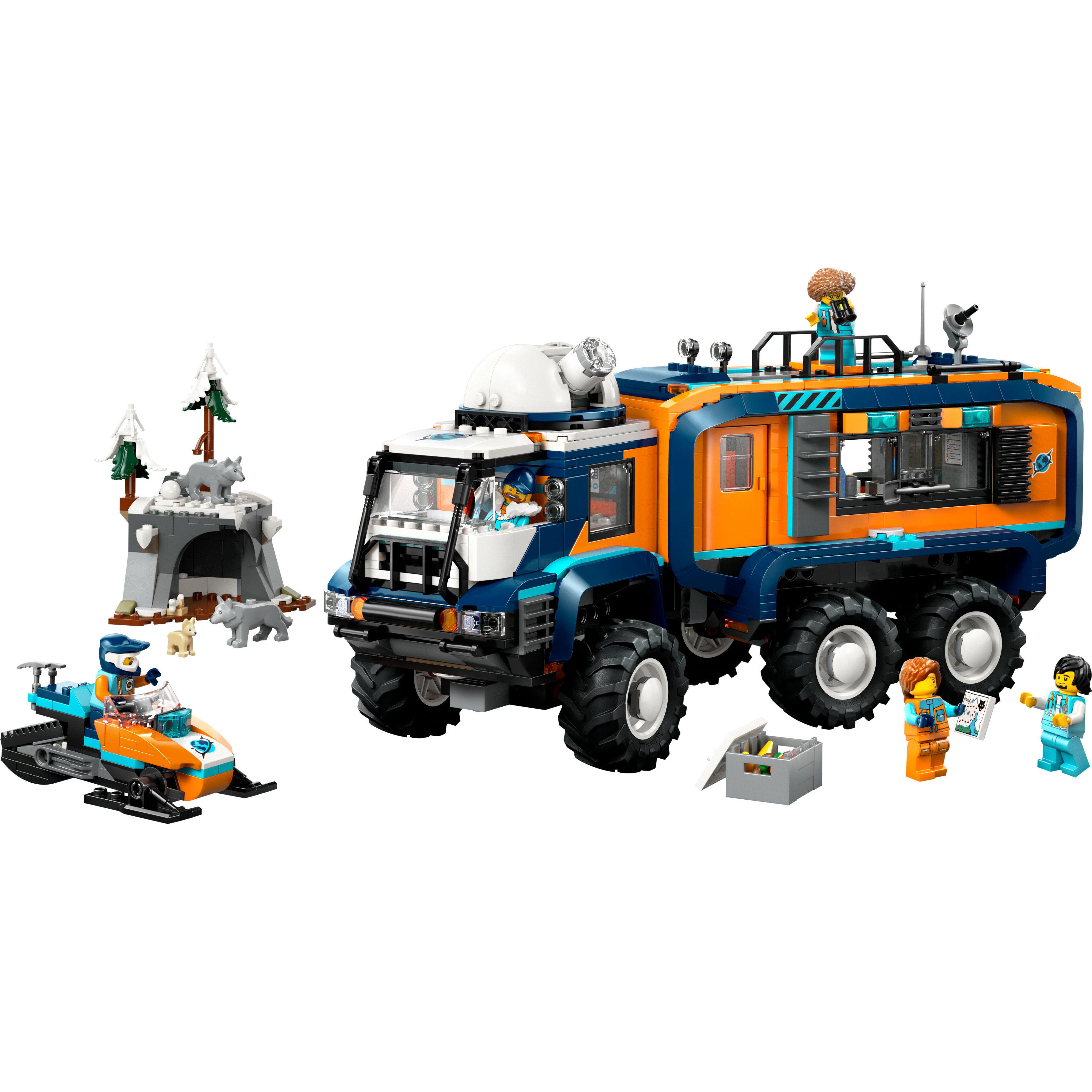 Voir la diapositive 2 : LEGO City 60471 Le Camion Scientifique des Explorateurs en Arctique - Jeu 8 ans - Cadeau