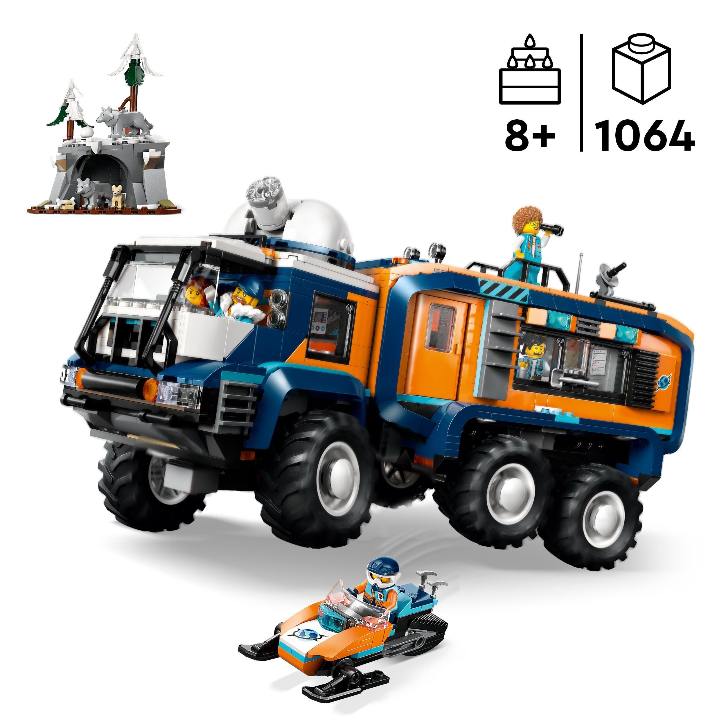 Voir la diapositive 3 : LEGO City 60471 Le Camion Scientifique des Explorateurs en Arctique - Jeu 8 ans - Cadeau