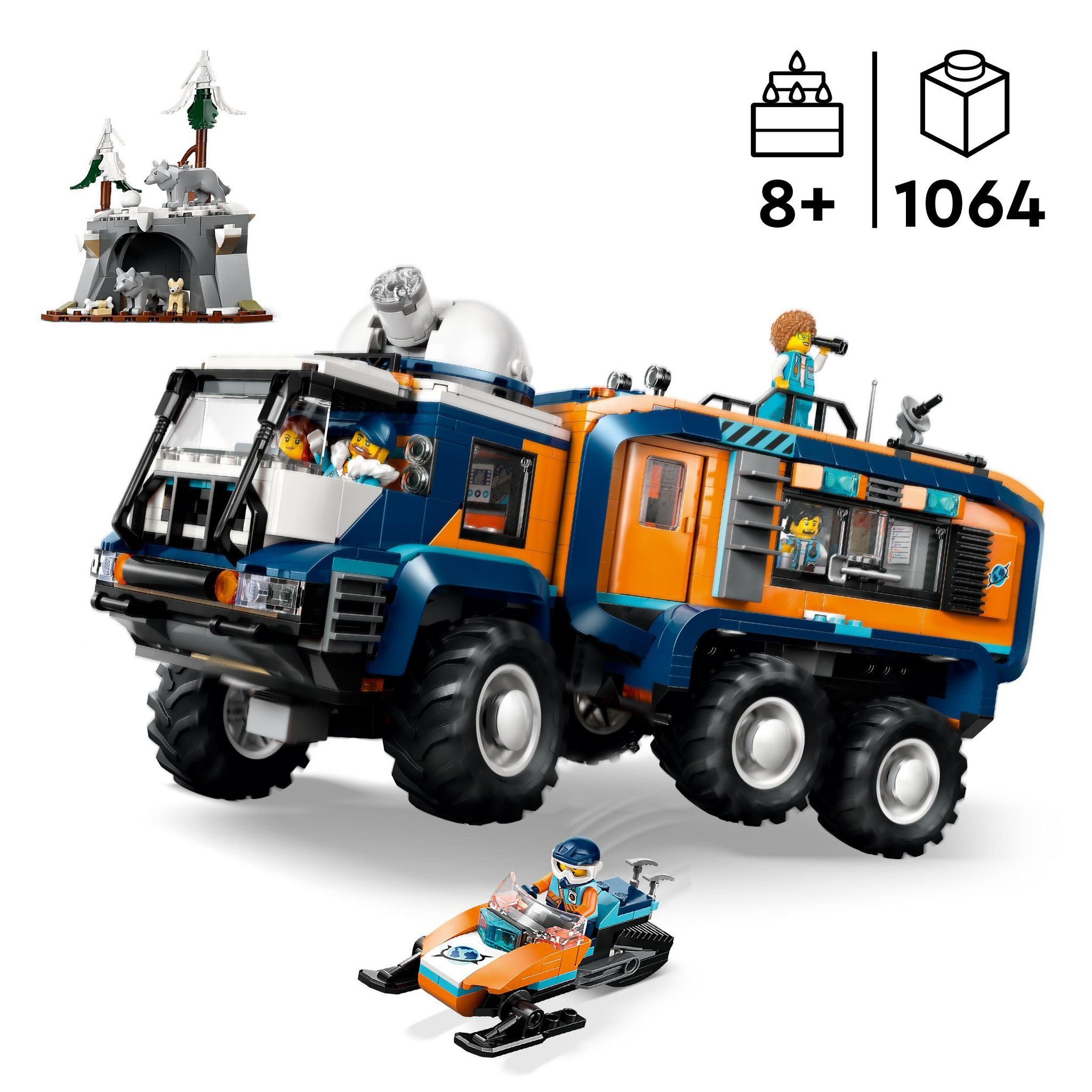 Voir la diapositive 3 : LEGO City 60471 - La Camion Scientifique des Explorateurs en Arctique