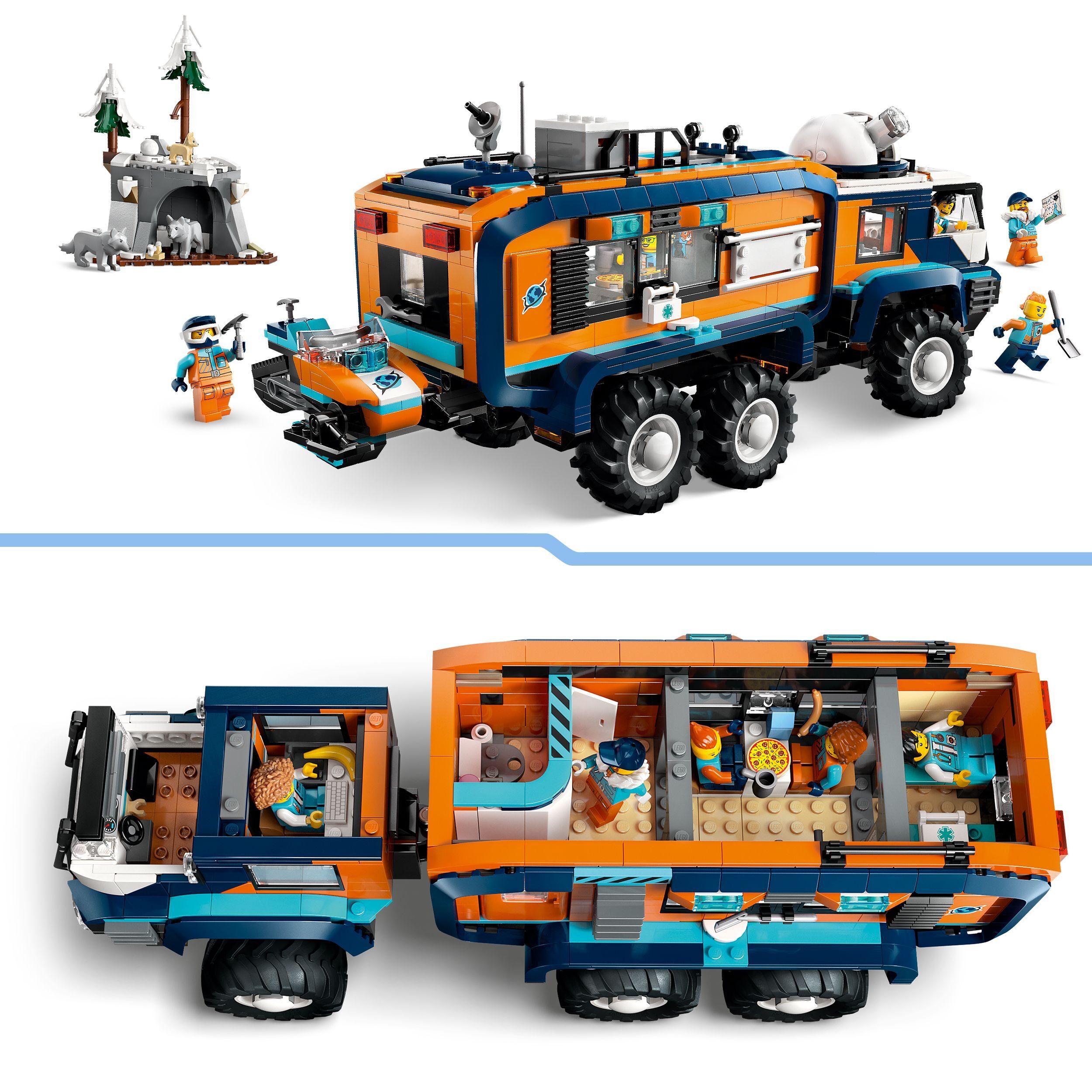 Voir la diapositive 4 : LEGO City 60471 Le Camion Scientifique des Explorateurs en Arctique - Jeu 8 ans - Cadeau